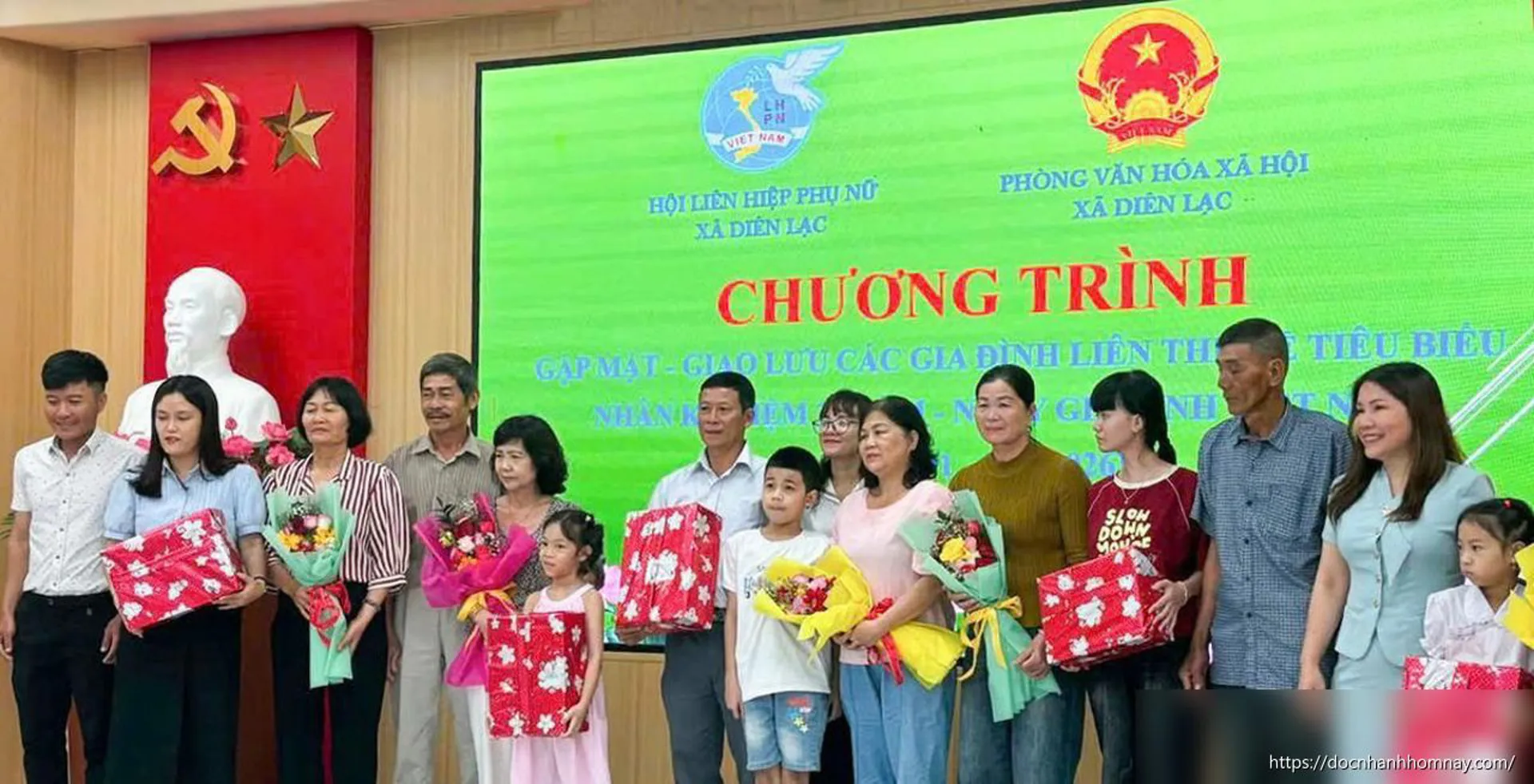 Xã Diên Lạc tổ chức gặp mặt, giao lưu các gia đình liên thế hệ tiêu biểu