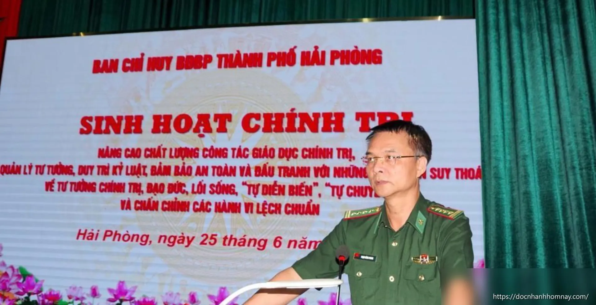 Bộ đội Biên phòng Hải Phòng tổ chức sinh hoạt chỉnh huấn toàn diện