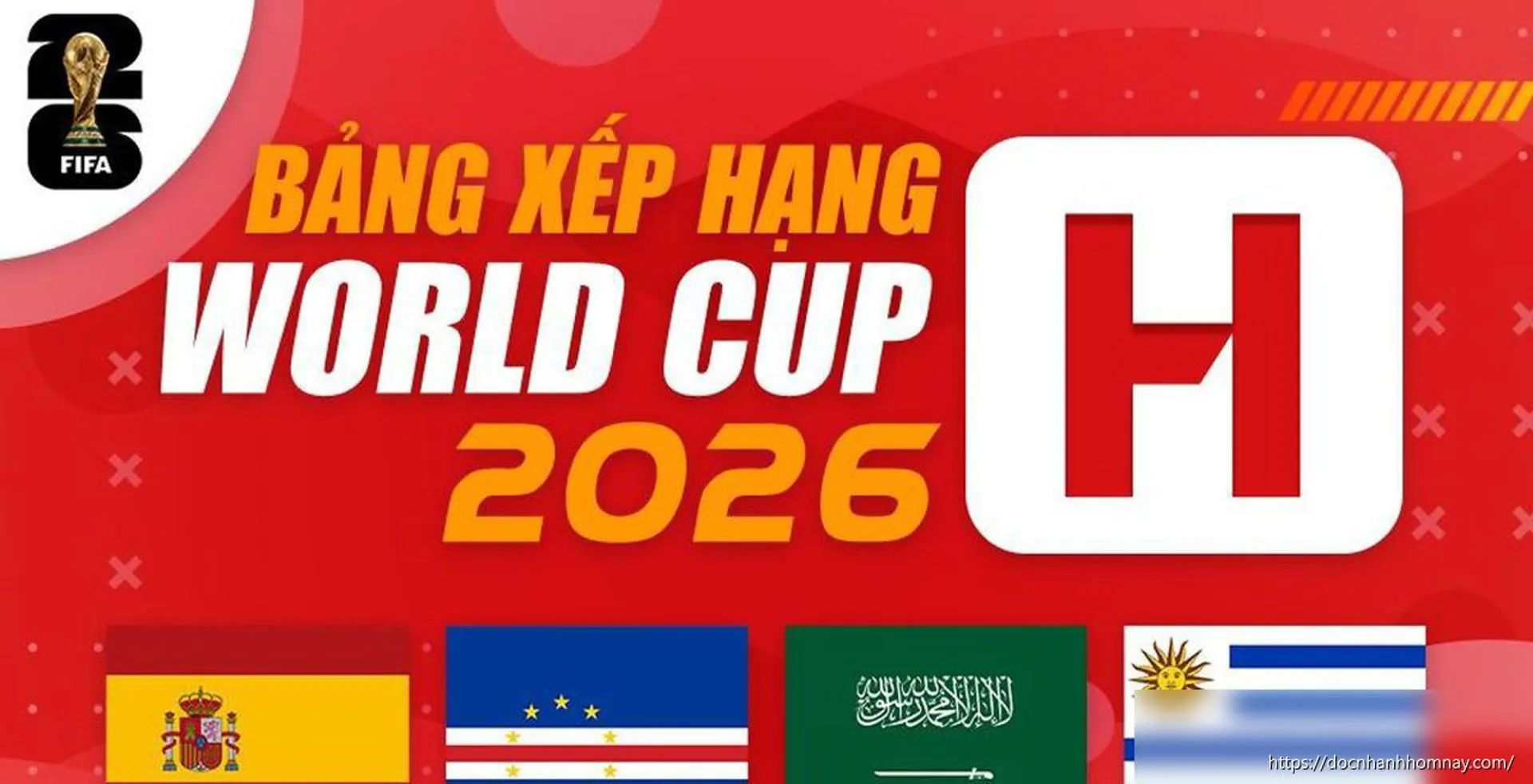 Bảng xếp hạng bảng H World Cup 2026 mới nhất: Tây Ban Nha bứt lên