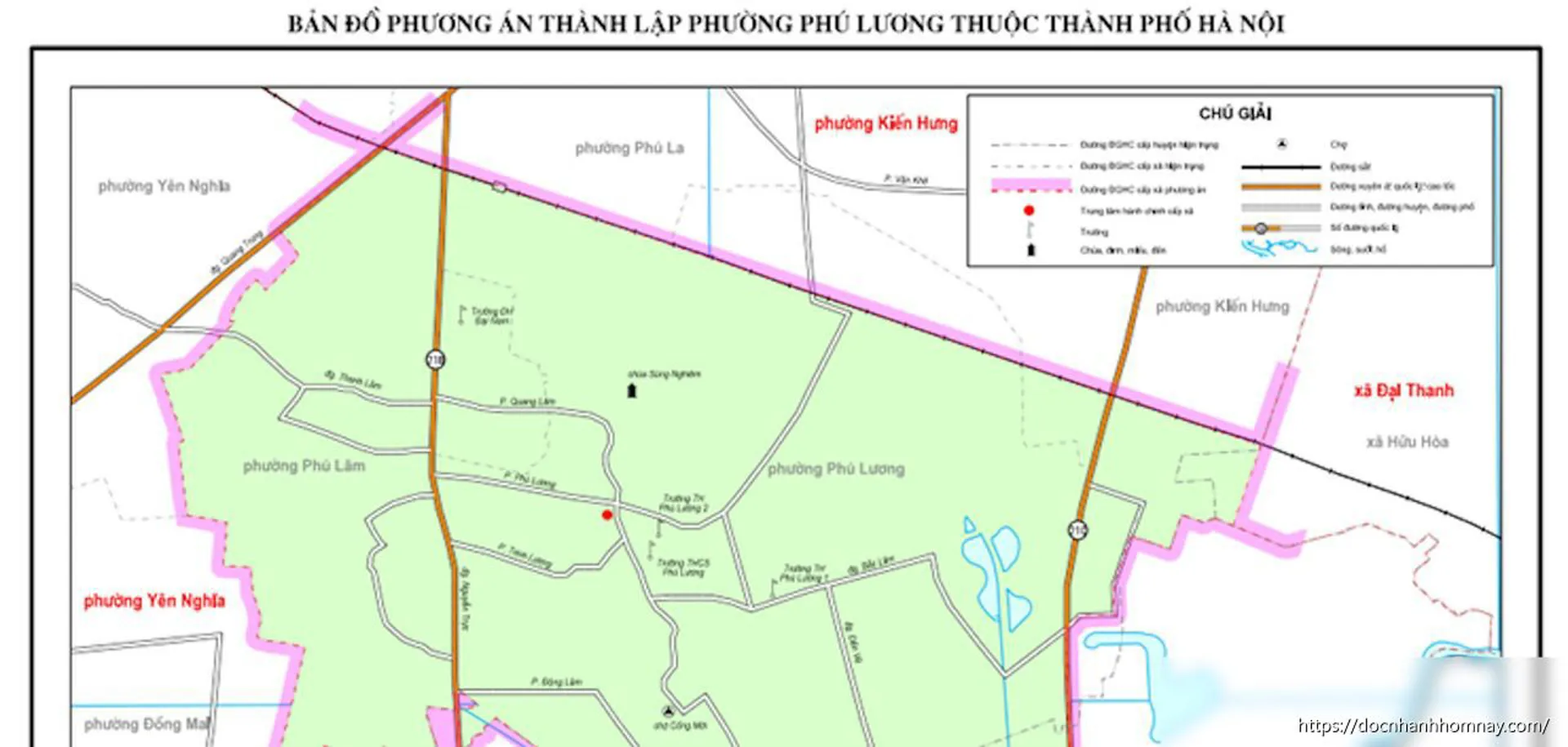 Hà Nội thu hồi gần 39ha đất tại Phú Lương để mở rộng quốc lộ, xây bệnh viện