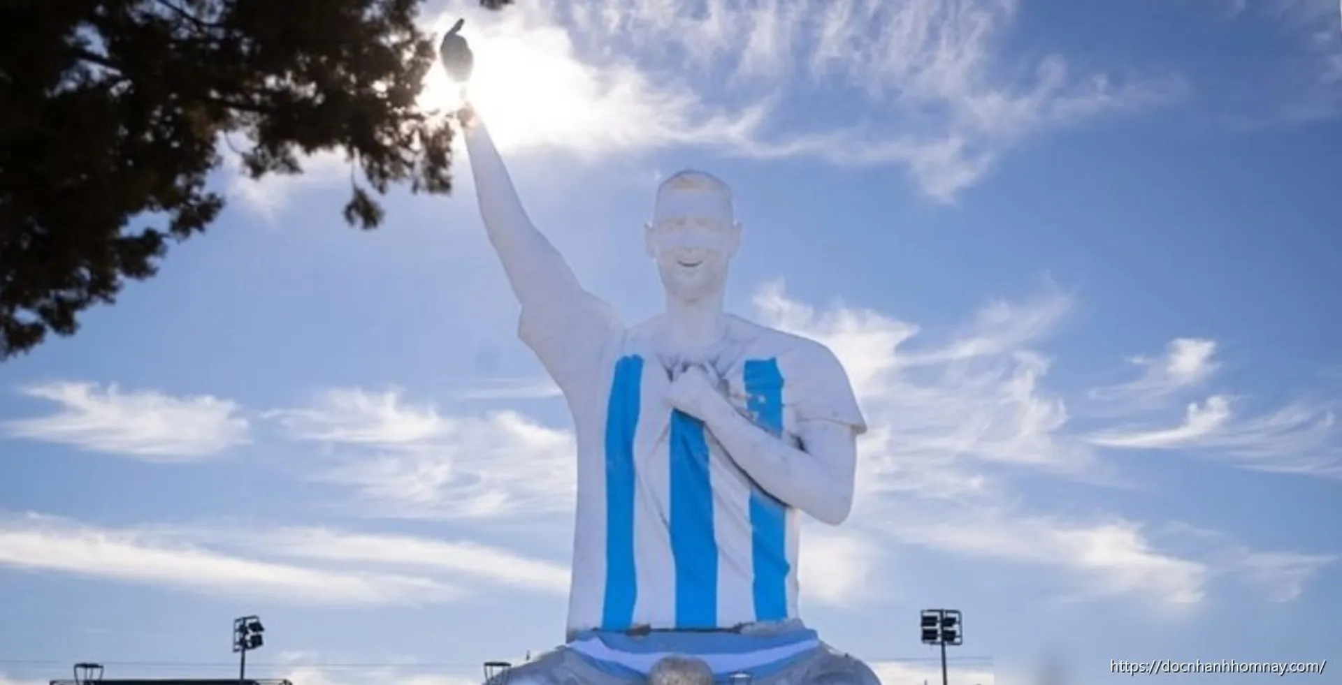 Argentina khánh thành tượng Messi cao 26 mét - Biểu tượng tự hào dân tộc