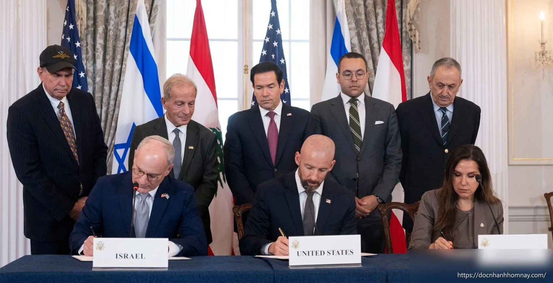 Mỹ - Israel - Lebanon ký thỏa thuận ba bên: Bước ngoặt lịch sử cho hòa bình Trung Đông