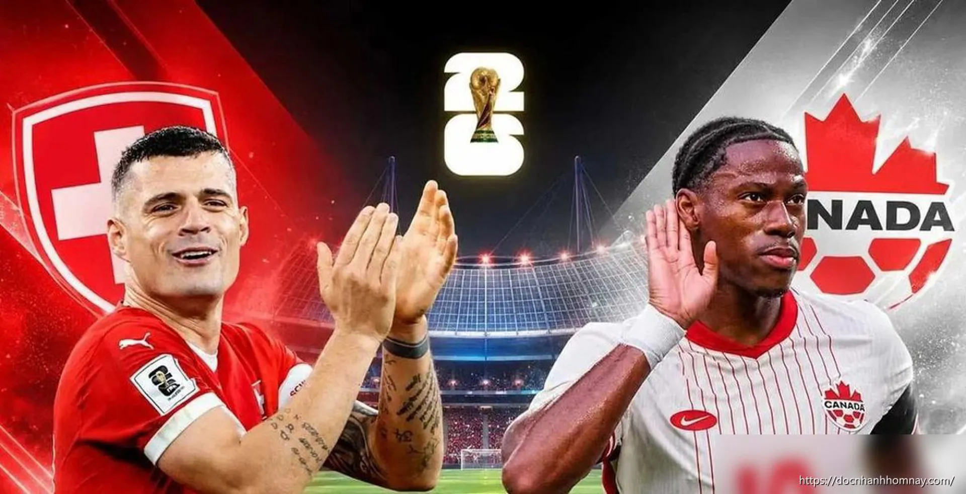 Trực tiếp Thụy Sĩ vs Canada, 02h00 ngày 25/6: Kịch bản nào cho bảng B?