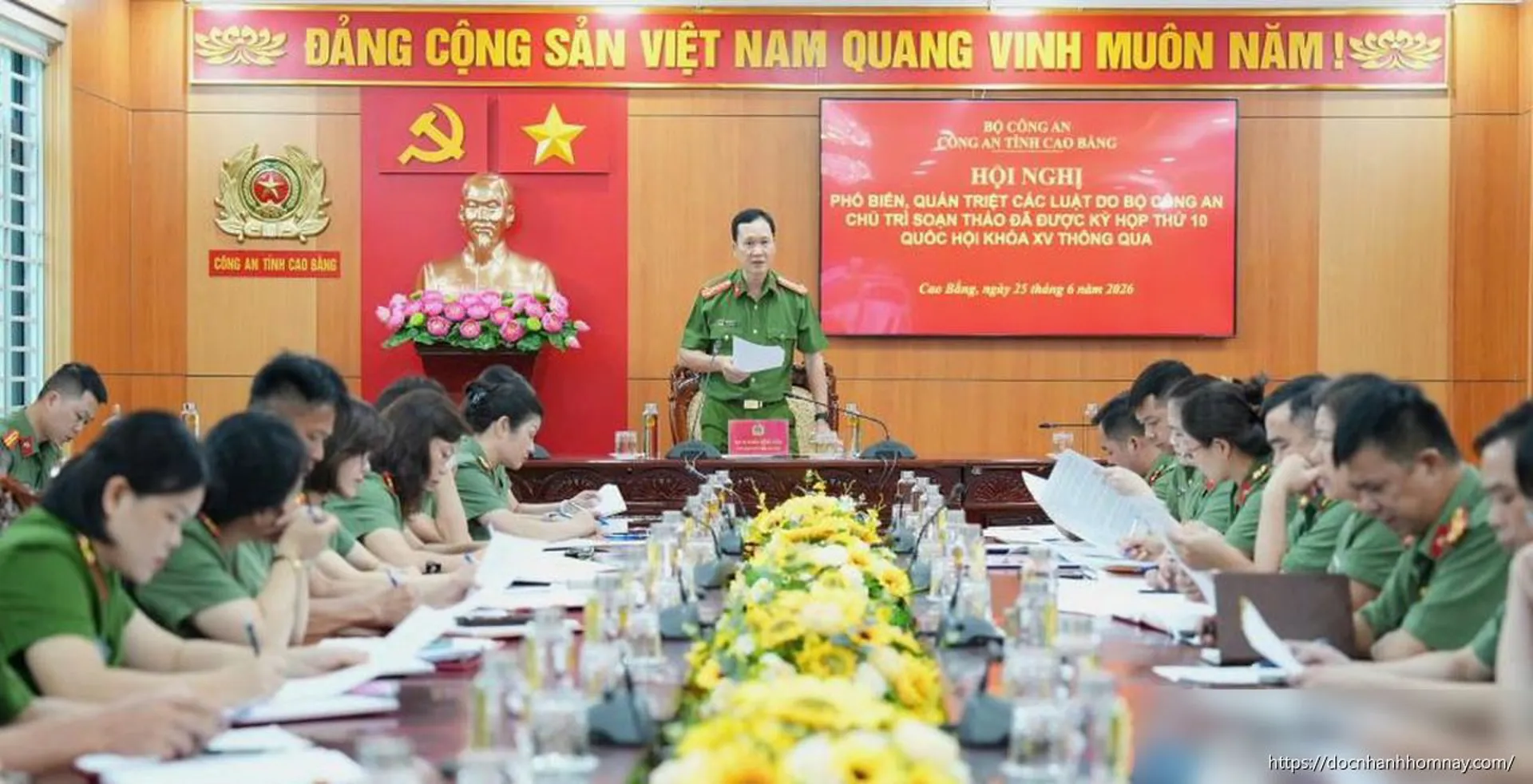 Công an tỉnh tuyên truyền, phổ biến, quán triệt các luật mới được Quốc hội thông qua