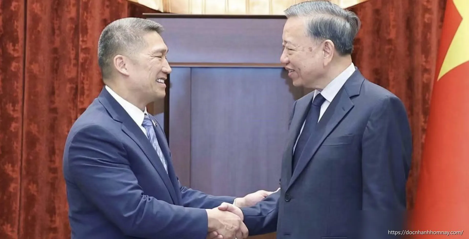 Tổng Bí thư, Chủ tịch nước Tô Lâm tiếp quyền Bộ trưởng Hải quân Mỹ Hùng Cao