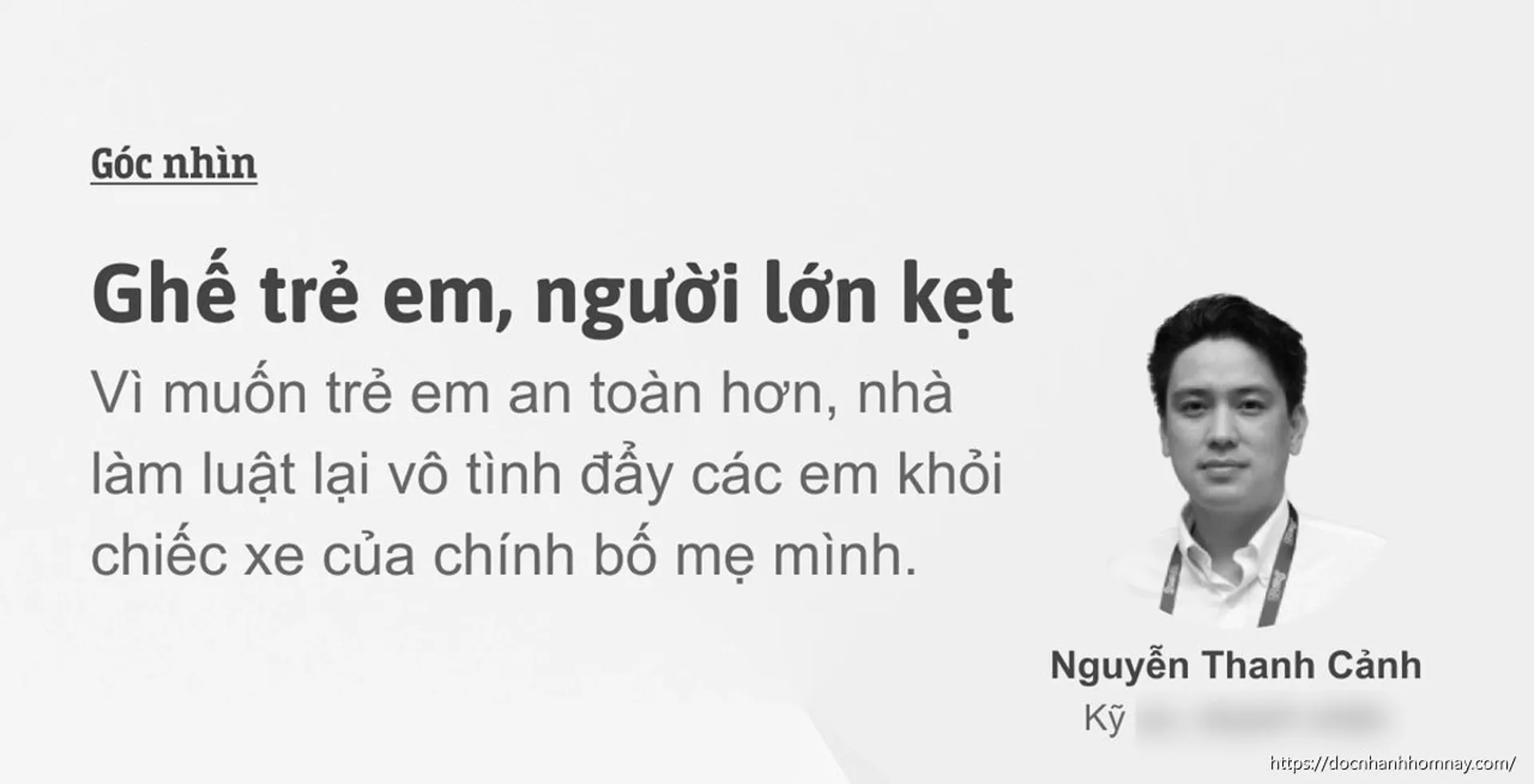 Ghế trẻ em, người lớn kẹt: Bài học về chính sách thiếu khả thi