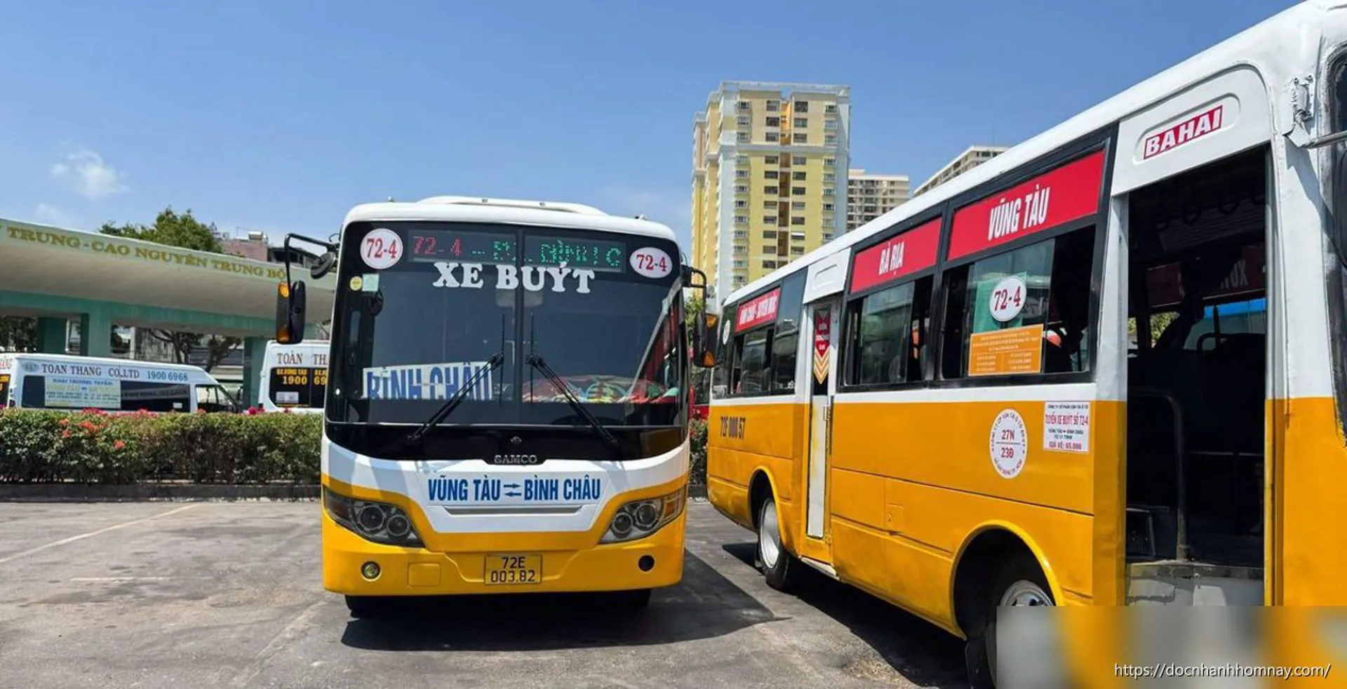 Xe buýt Vũng Tàu – Bình Châu đổi lộ trình, tăng kết nối khu vực trung tâm Bà Rịa