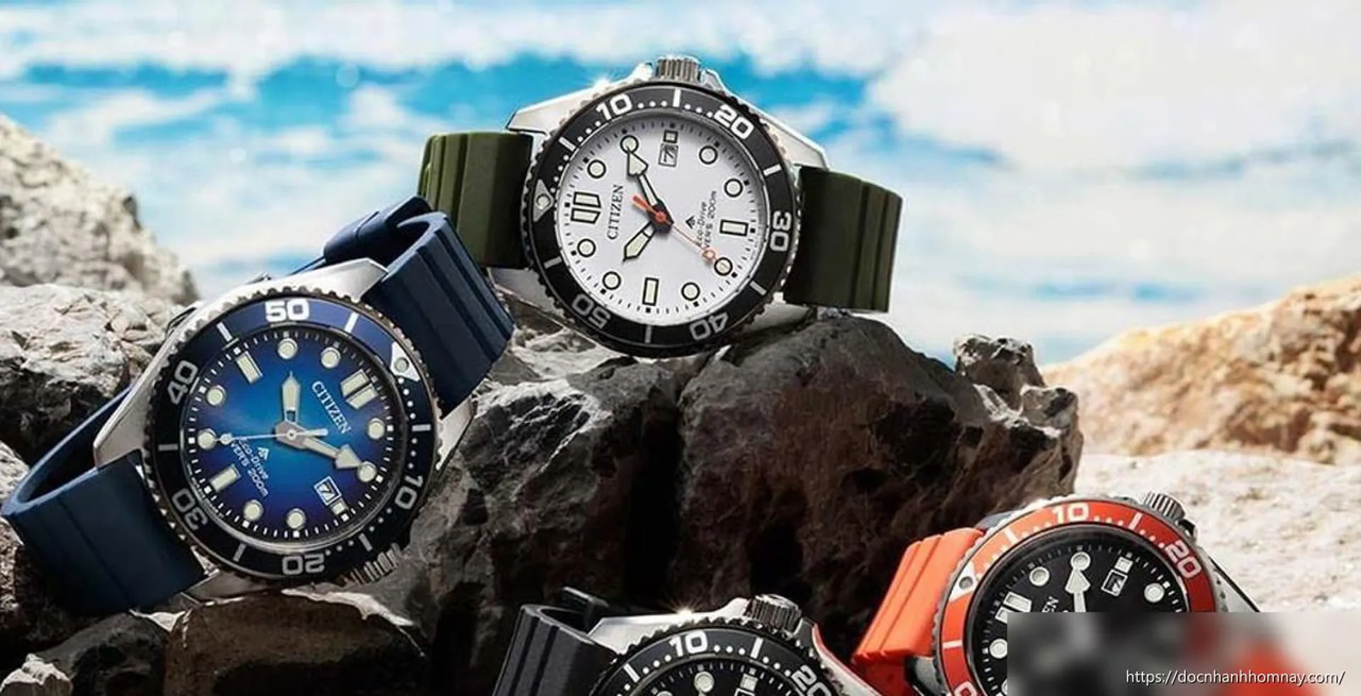 Citizen làm mới dòng đồng hồ lặn Promaster Marine với bộ máy Eco-Drive cải tiến và dây đeo sinh học
