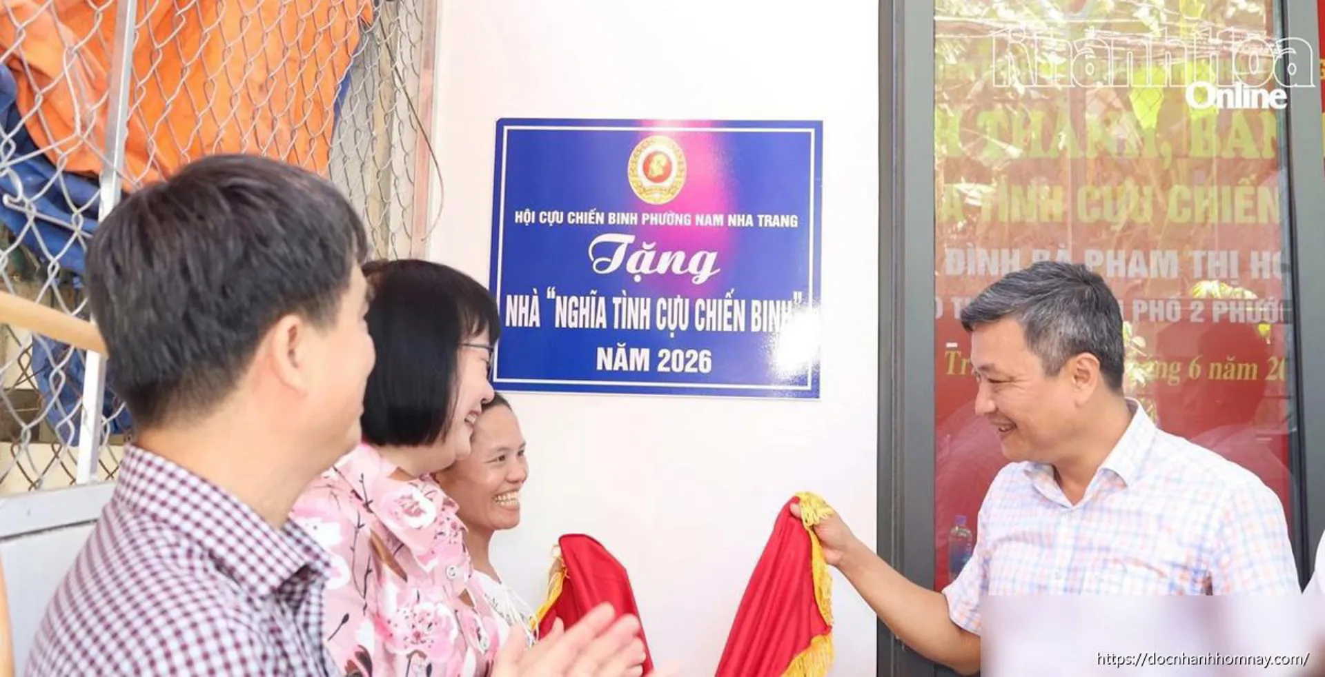 Hội Cựu chiến binh phường Nam Nha Trang bàn giao nhà 'Nghĩa tình cựu chiến binh' cho gia đình khó khăn