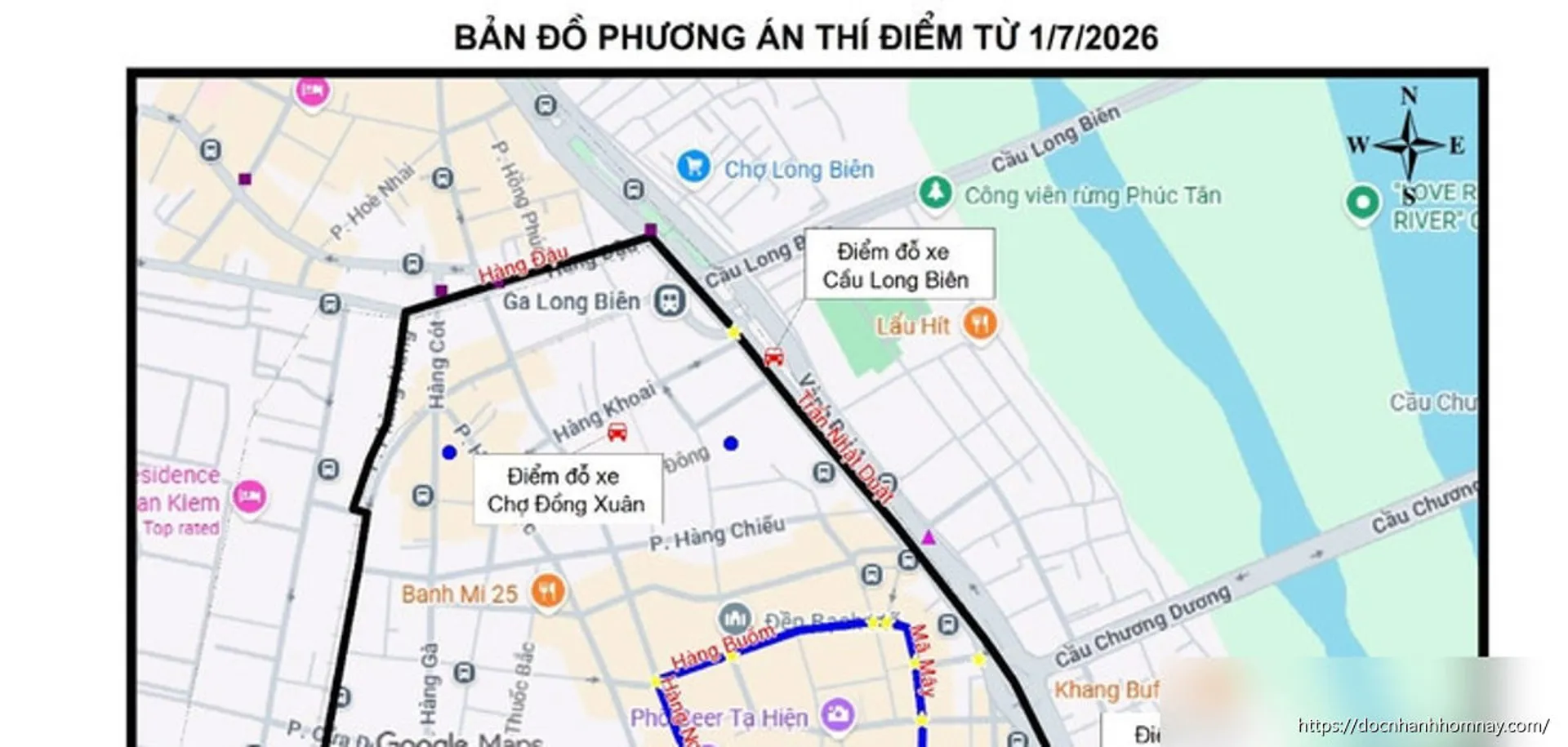 Hà Nội chính thức thí điểm vùng phát thải thấp từ ngày mai