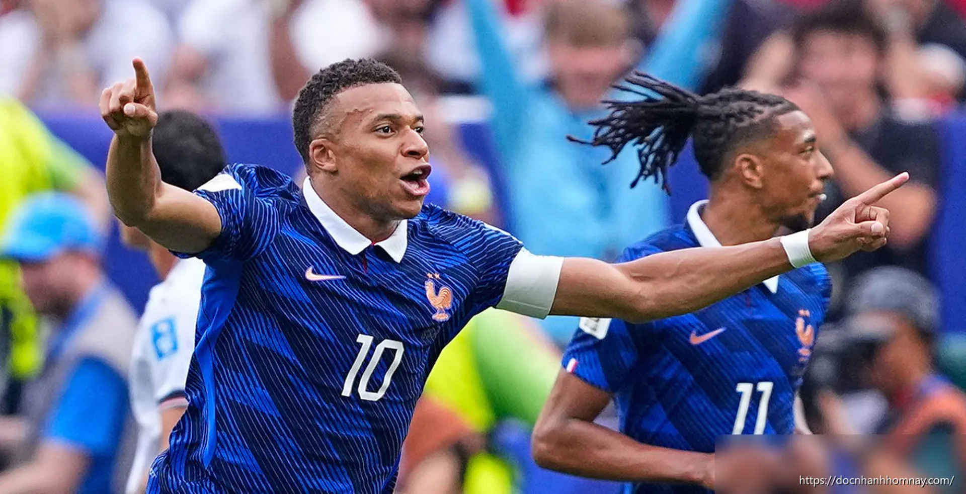 Mbappe bám sát Messi về số bàn thắng World Cup