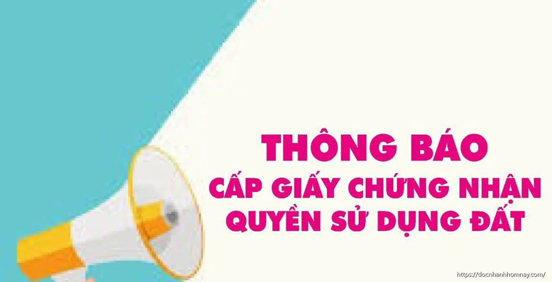 Chi nhánh Văn phòng Đăng ký đất đai Phan Rang thông báo cấp Giấy chứng nhận quyền sử dụng đất
