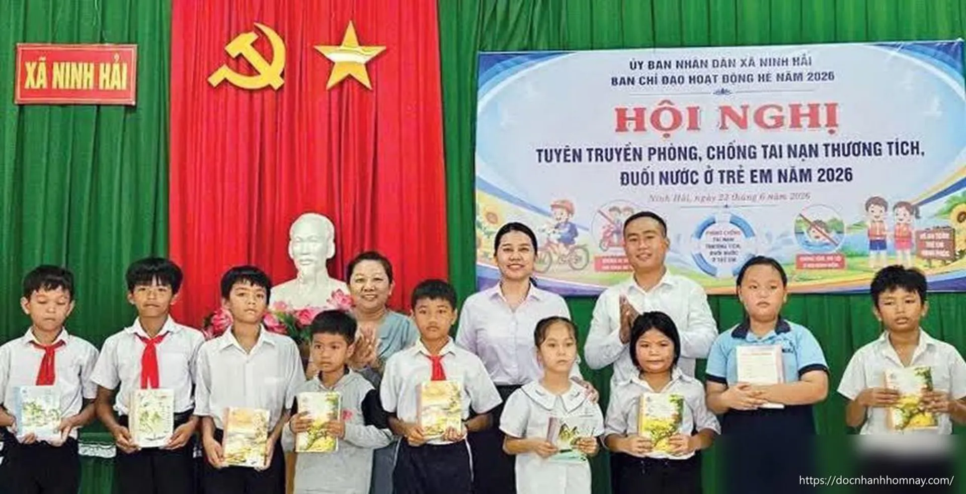 Xã Ninh Hải tuyên truyền phòng, chống tai nạn thương tích, đuối nước ở trẻ em