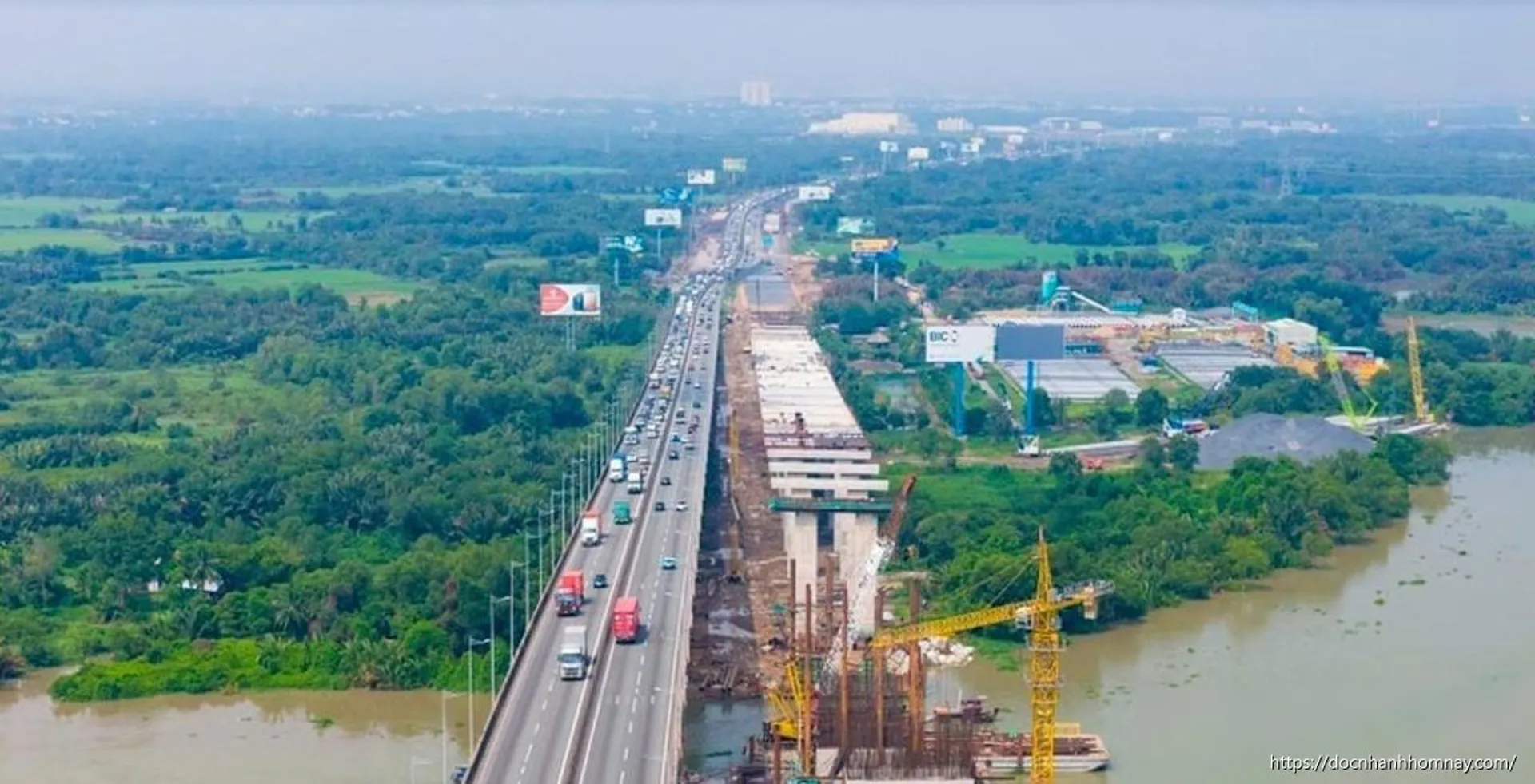 Tiến độ cầu Long Thành 2: Động lực kết nối sân bay Long Thành và vùng Đông Nam Bộ