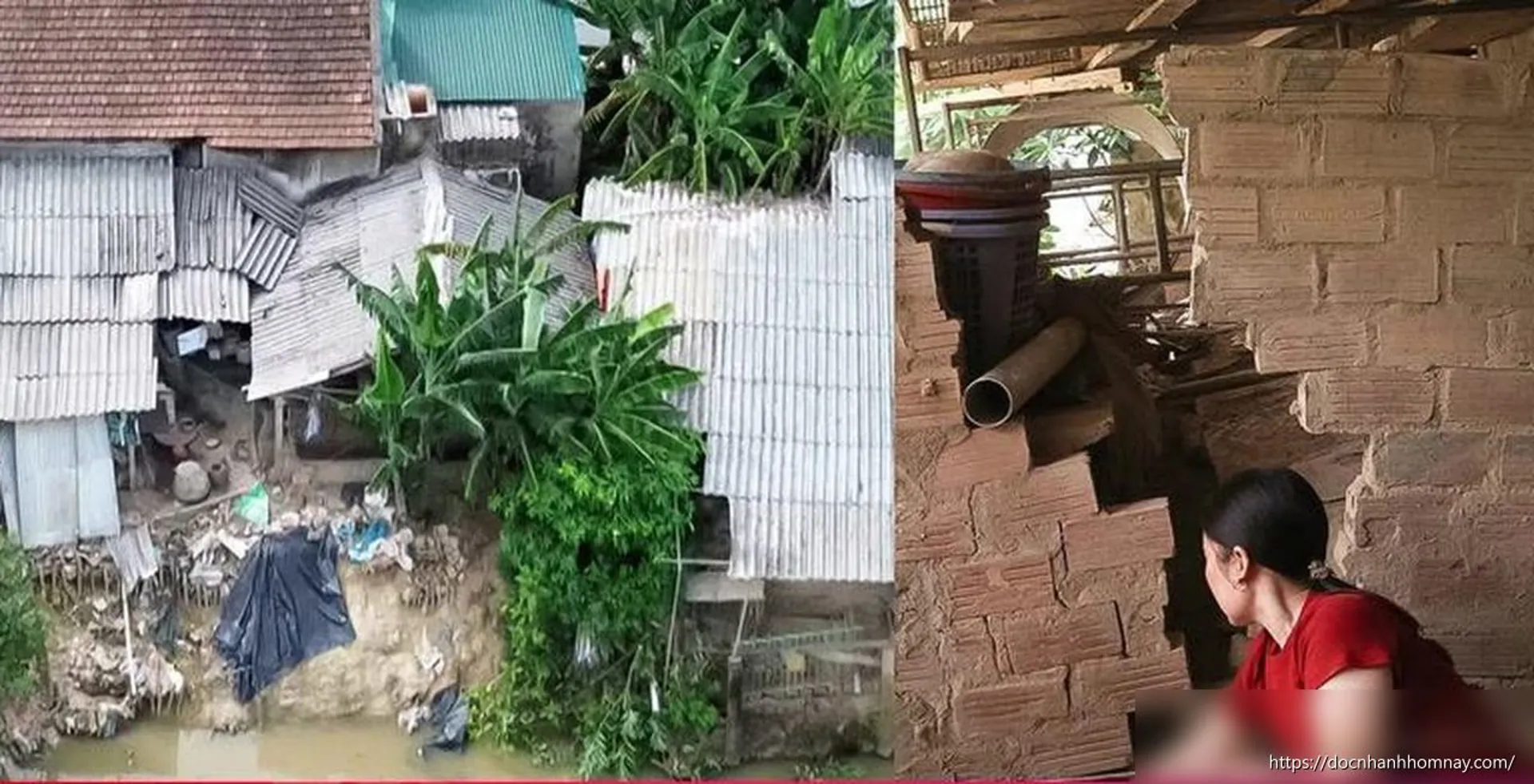 Thấp thỏm nỗi lo sạt lở bên sông Ngàn Mọ