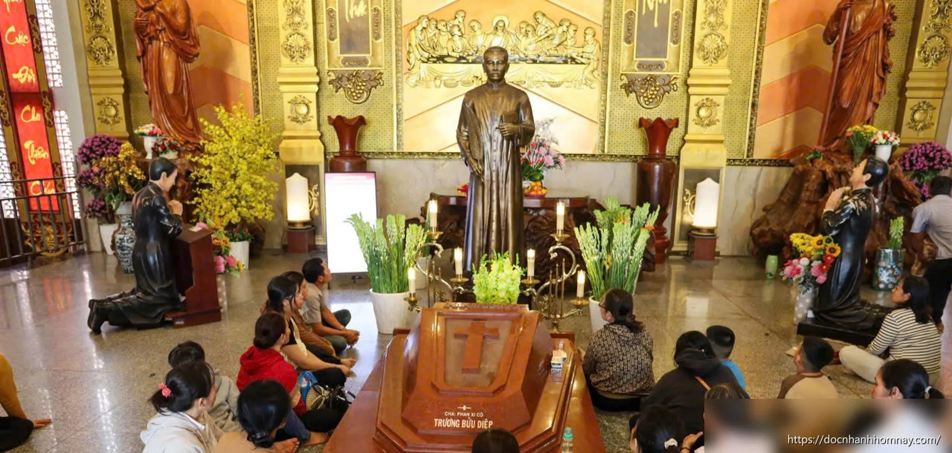 Nhà thờ Tắc Sậy trước lễ tuyên phong Chân phước đầu tiên ở Việt Nam