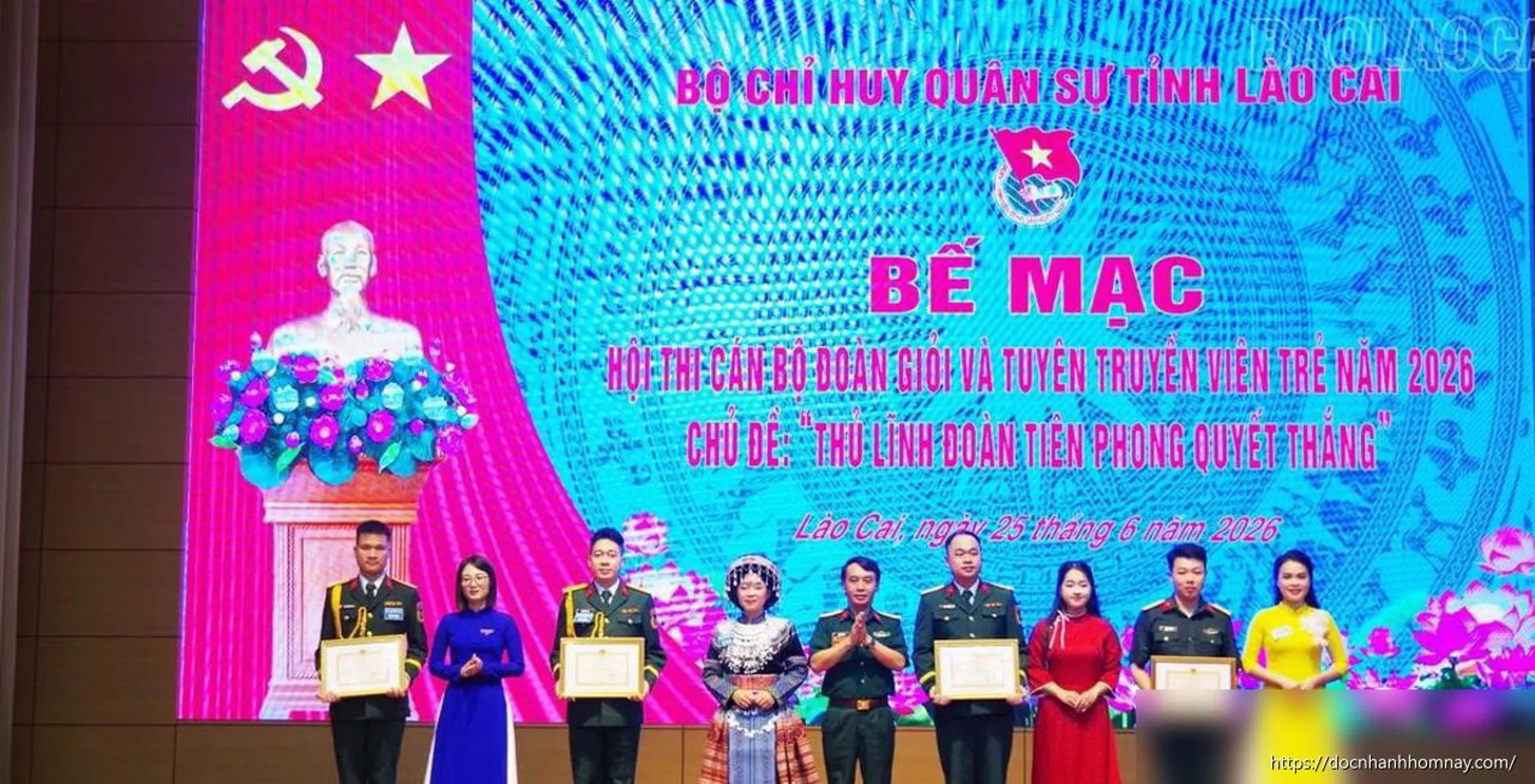 Bộ CHQS tỉnh Lào Cai tổ chức thành công Hội thi cán bộ Đoàn giỏi và Tuyên truyền viên trẻ năm 2026