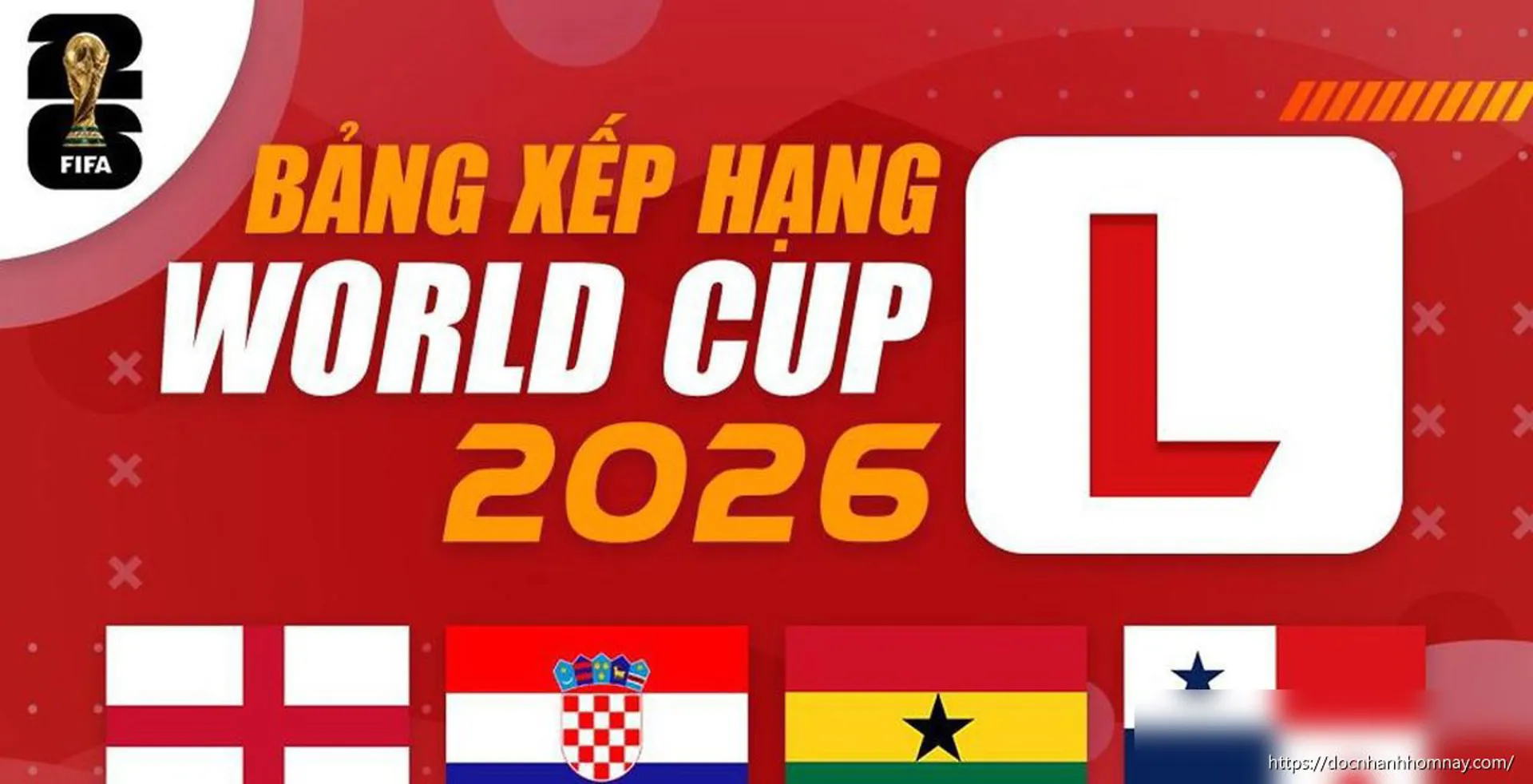 Bảng xếp hạng World Cup 2026 bảng L mới nhất: Anh dẫn đầu, Ghana thắng kịch tính
