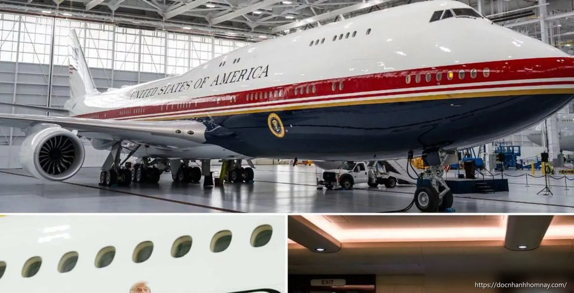 10 tháng biến 'cung điện bay' thành chuyên cơ Không lực Một cho ông Trump