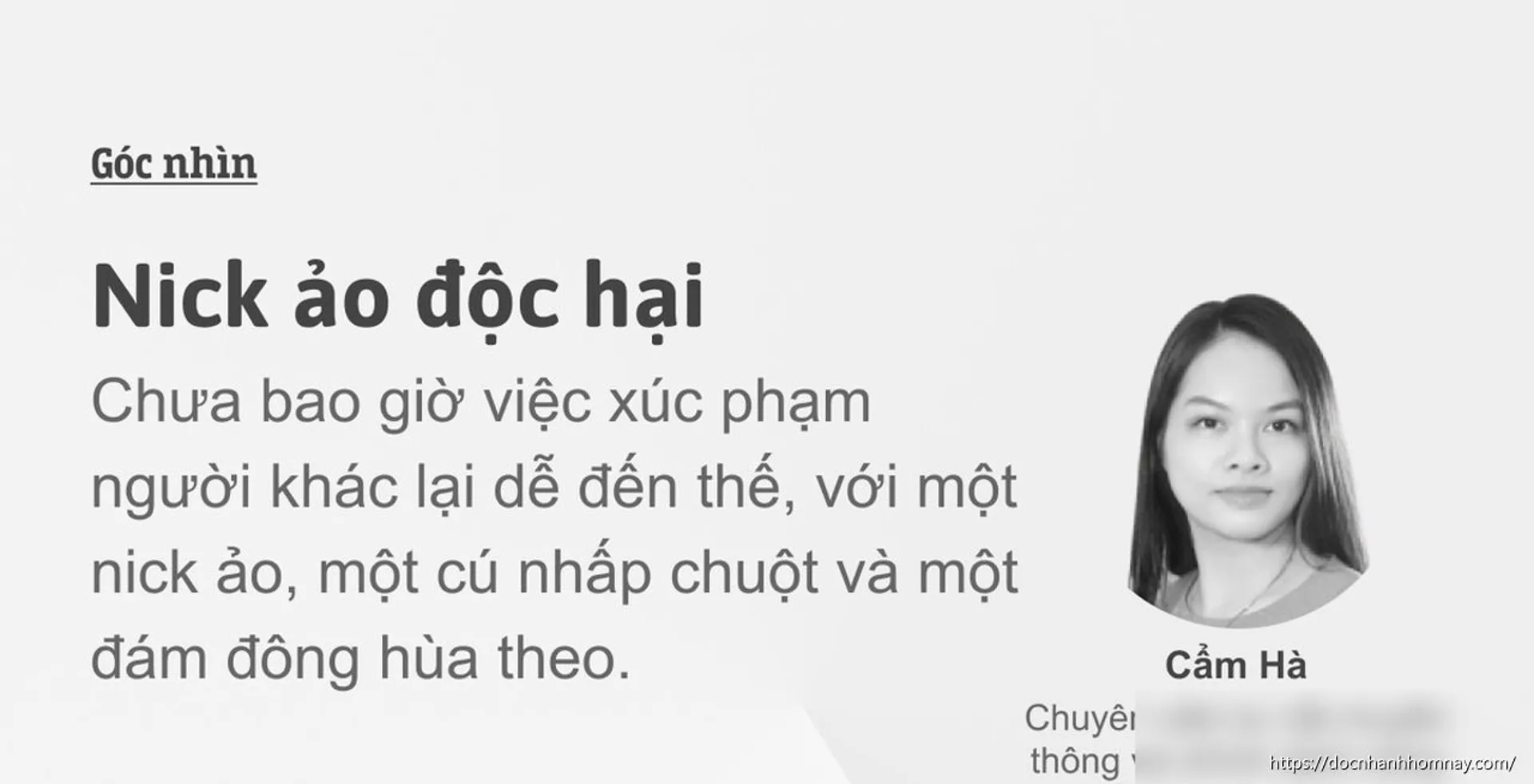 Nick ảo độc hại: Văn hóa ứng xử trên mạng xã hội Việt Nam