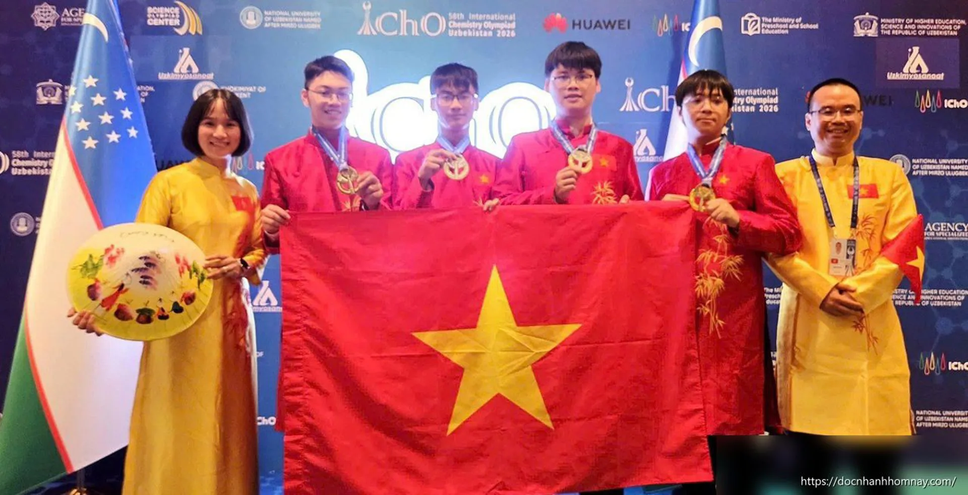 Việt Nam giành ngôi vương Olympic Hóa học quốc tế 2026