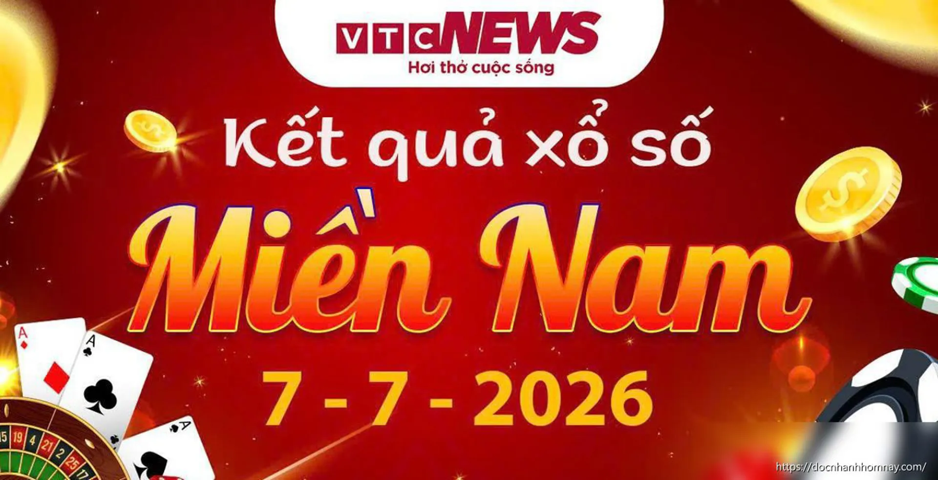 XSMN 7/7/2026: Trực tiếp kết quả xổ số miền Nam hôm nay thứ 3
