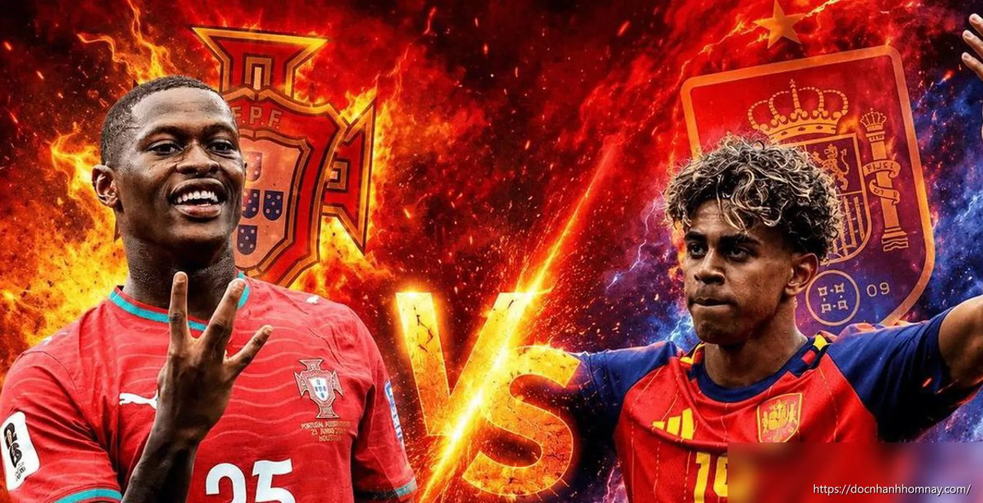 Không phải Ronaldo, Nuno Mendes mới là tâm điểm trận Tây Ban Nha - Bồ Đào Nha