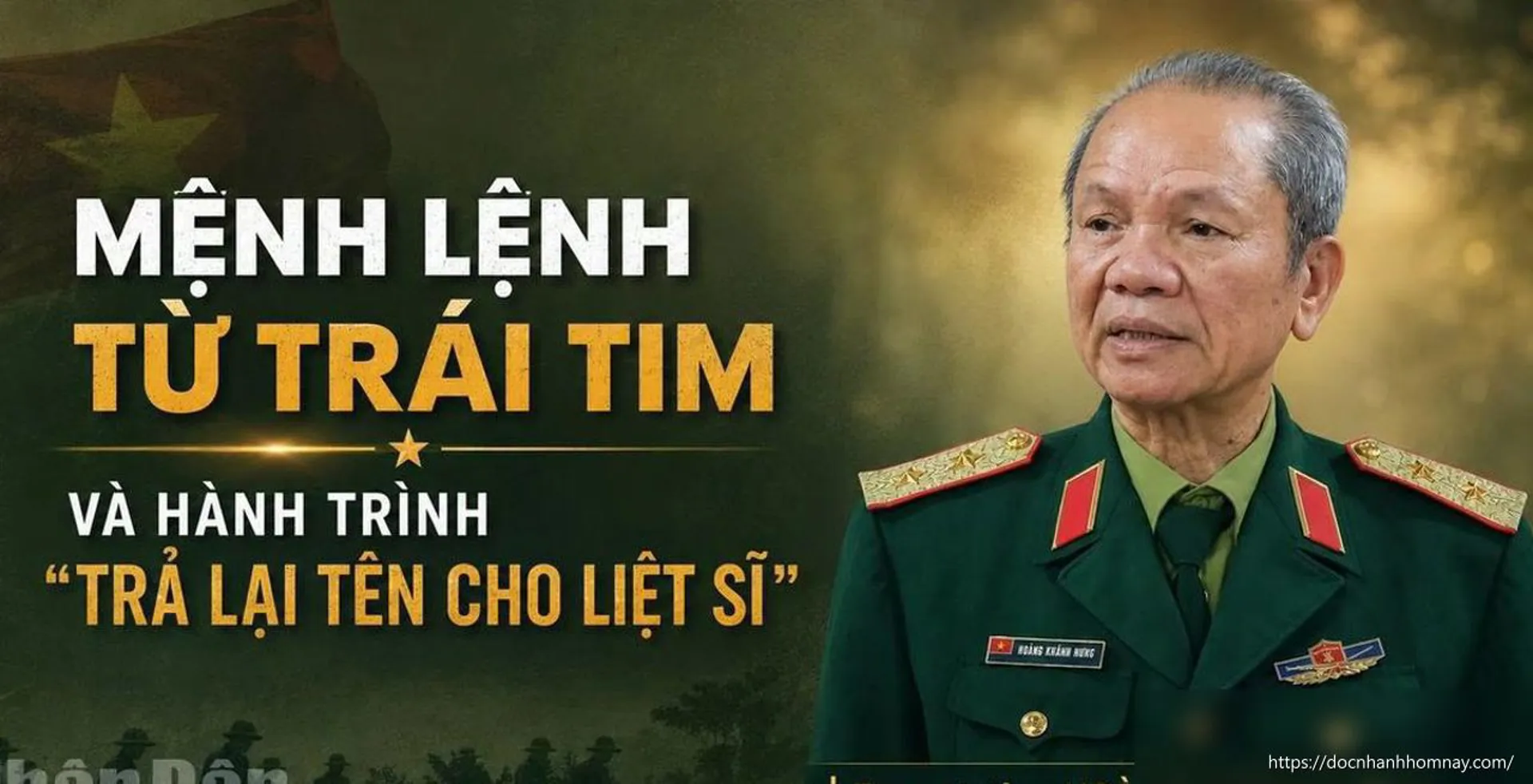 Mệnh lệnh từ trái tim và hành trình 'trả lại tên cho liệt sĩ'