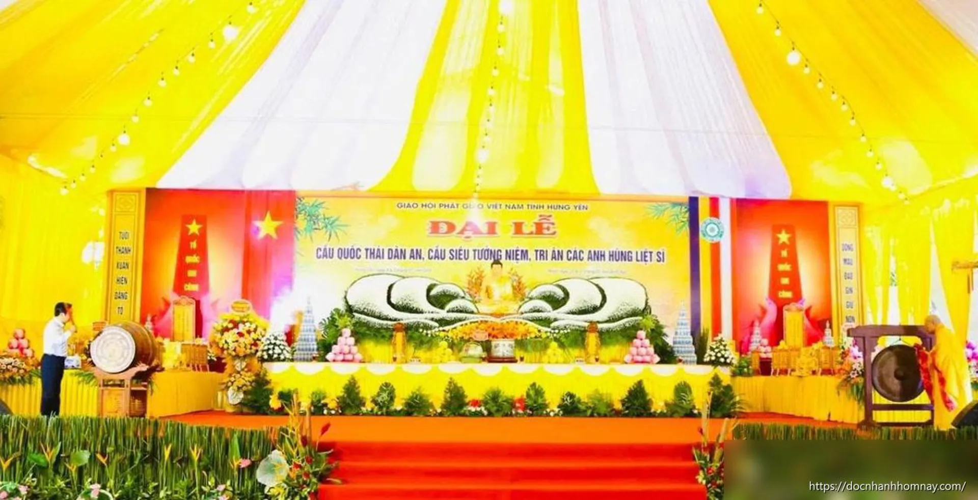 Hưng Yên: Trang nghiêm lễ cầu quốc thái dân an và cầu siêu, tưởng niệm, tri ân các anh hùng liệt sĩ