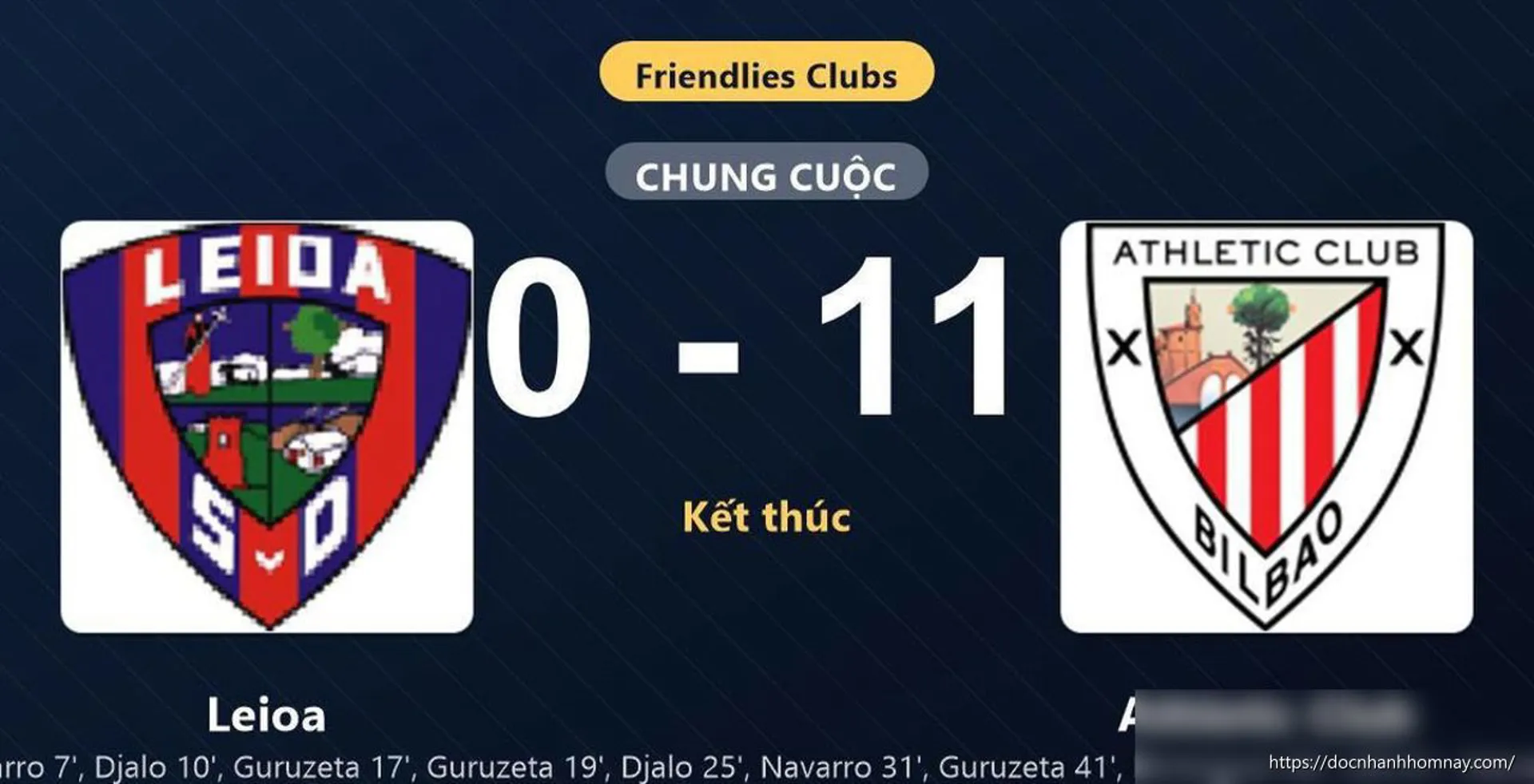 Athletic Club hủy diệt Leioa 11-0: Màn trình diễn không tưởng