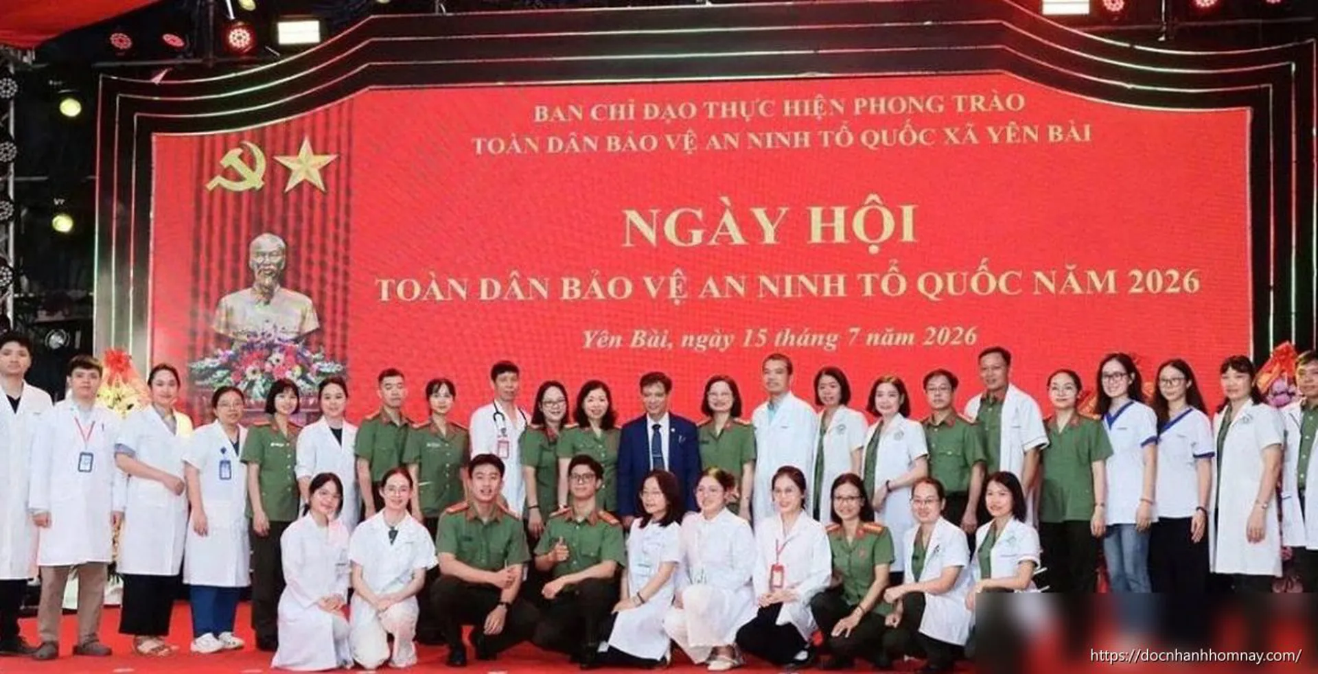 Bệnh viện Công an Hà Nội khám bệnh miễn phí cho người dân xã Yên Bài