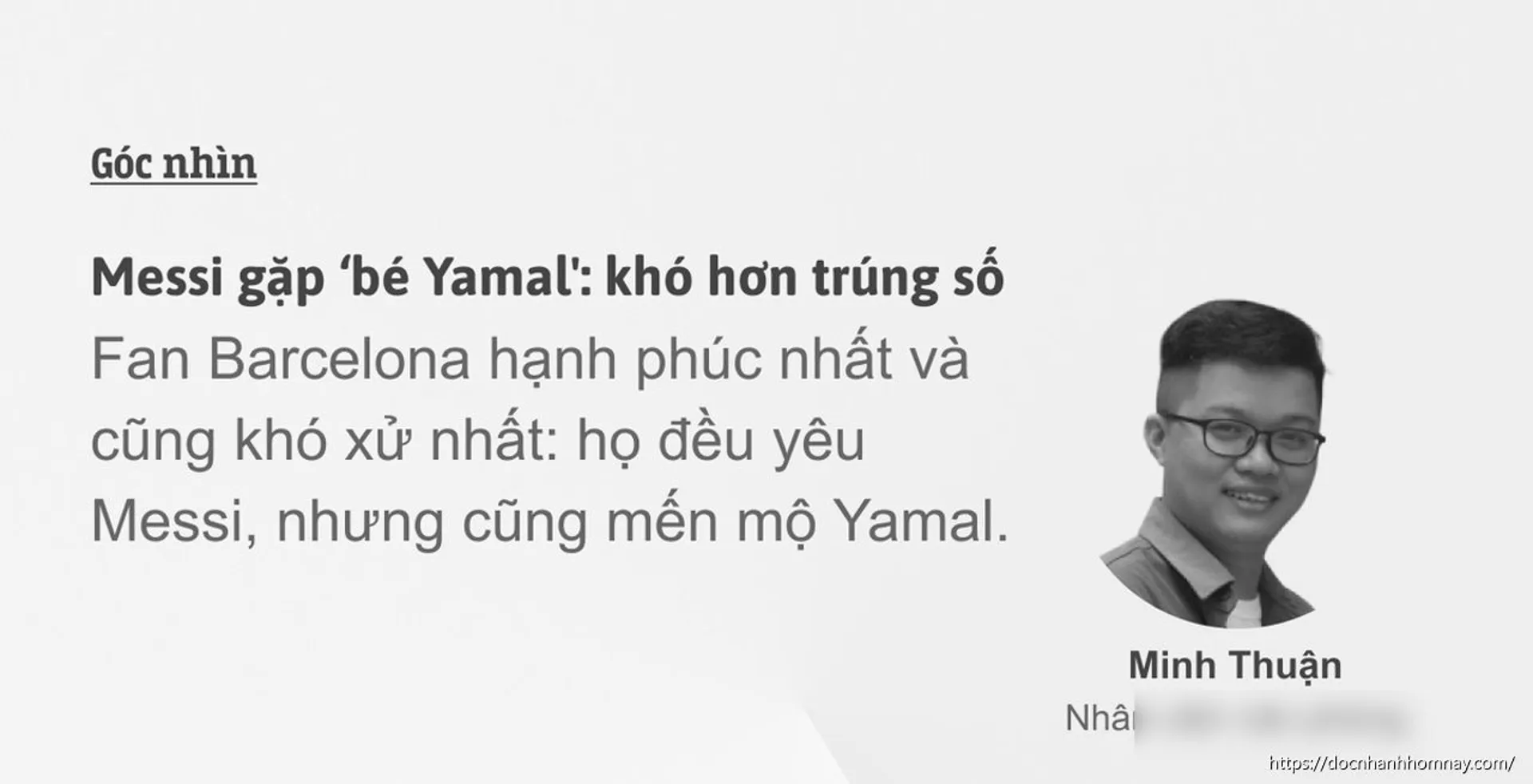 Messi gặp bé Yamal: Câu chuyện khó tin hơn trúng số