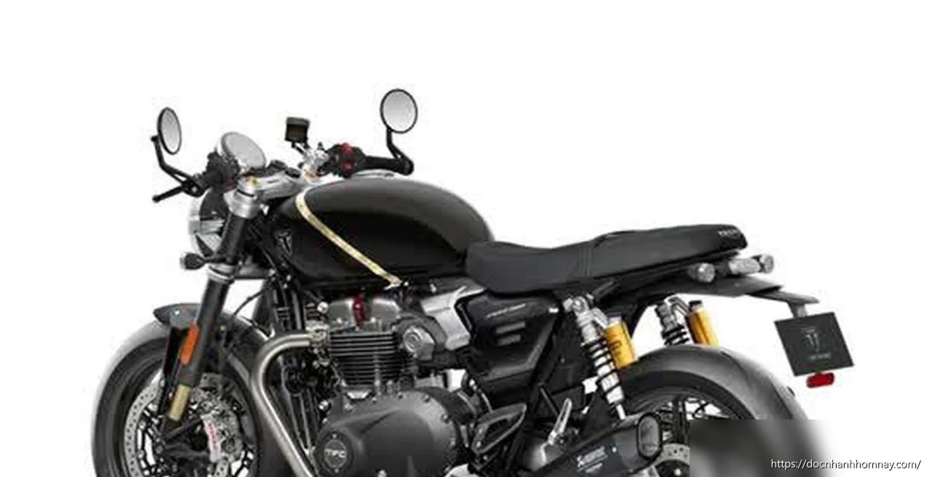 Triumph Speed Twin 1200 TFC 2027: Siêu phẩm café racer giới hạn 750 chiếc, giá hơn 650 triệu đồng