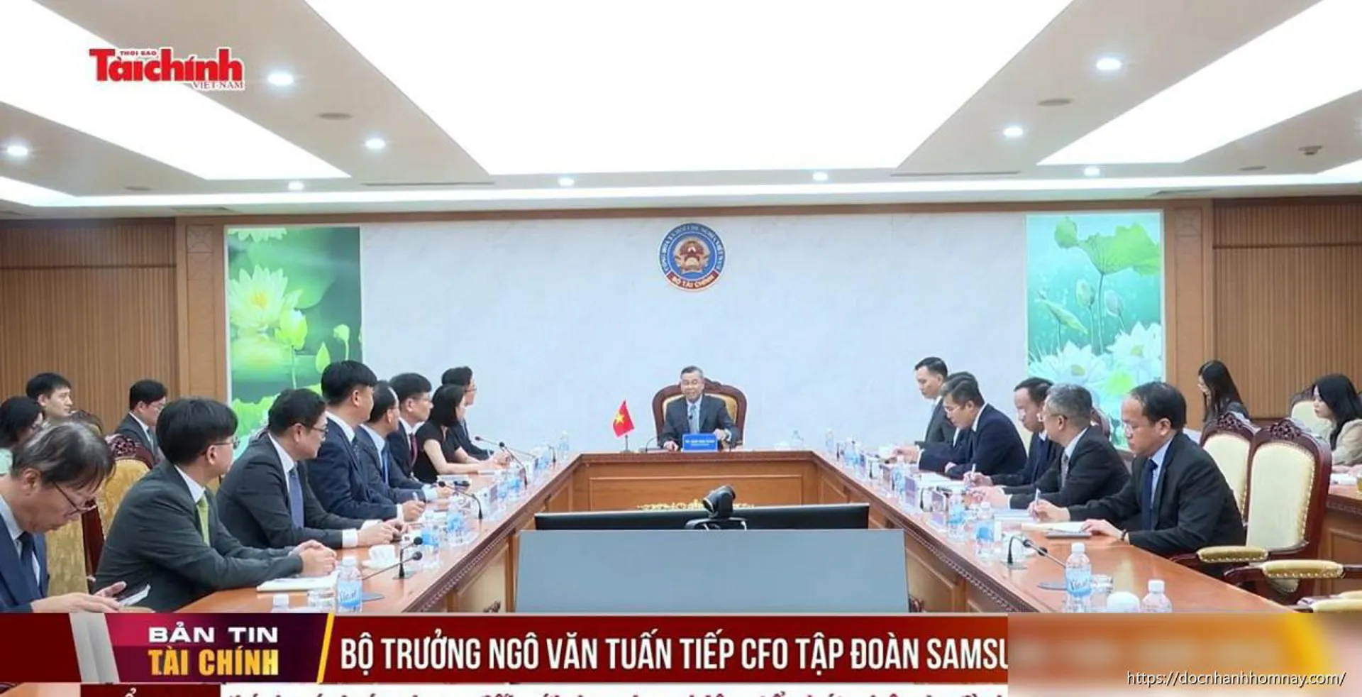Bộ trưởng Ngô Văn Tuấn tiếp CFO Samsung Park Soon Cheol: Hợp tác chiến lược trong lĩnh vực tài chính số