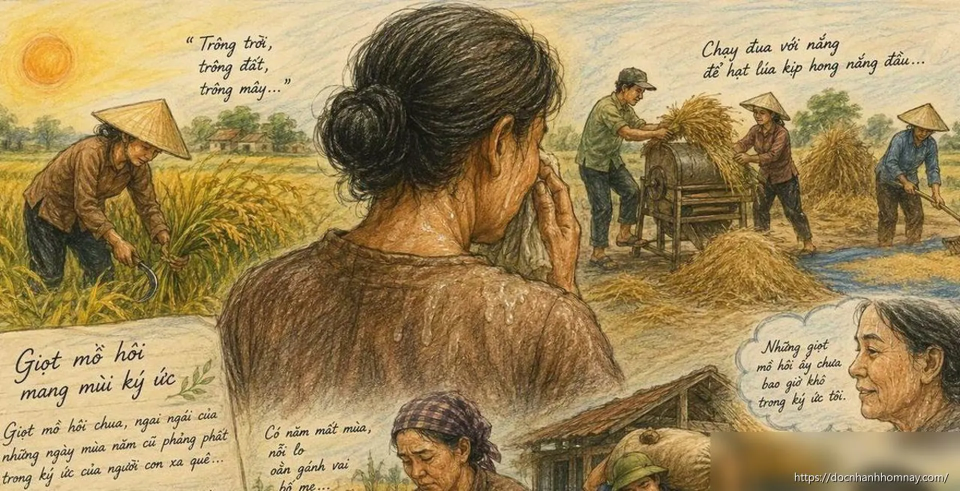 Giọt mồ hôi mang mùi ký ức