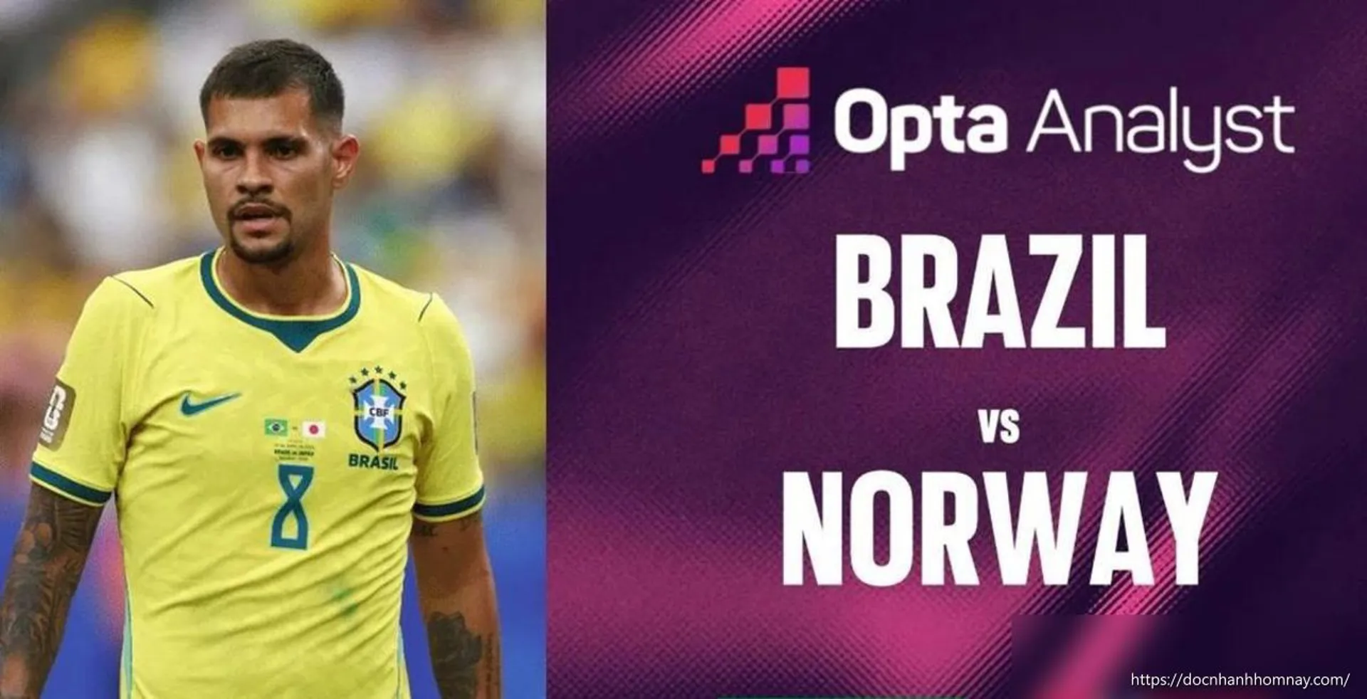 Siêu máy tính dự đoán Brazil vs Na Uy: Cơ hội nào cho Haaland?