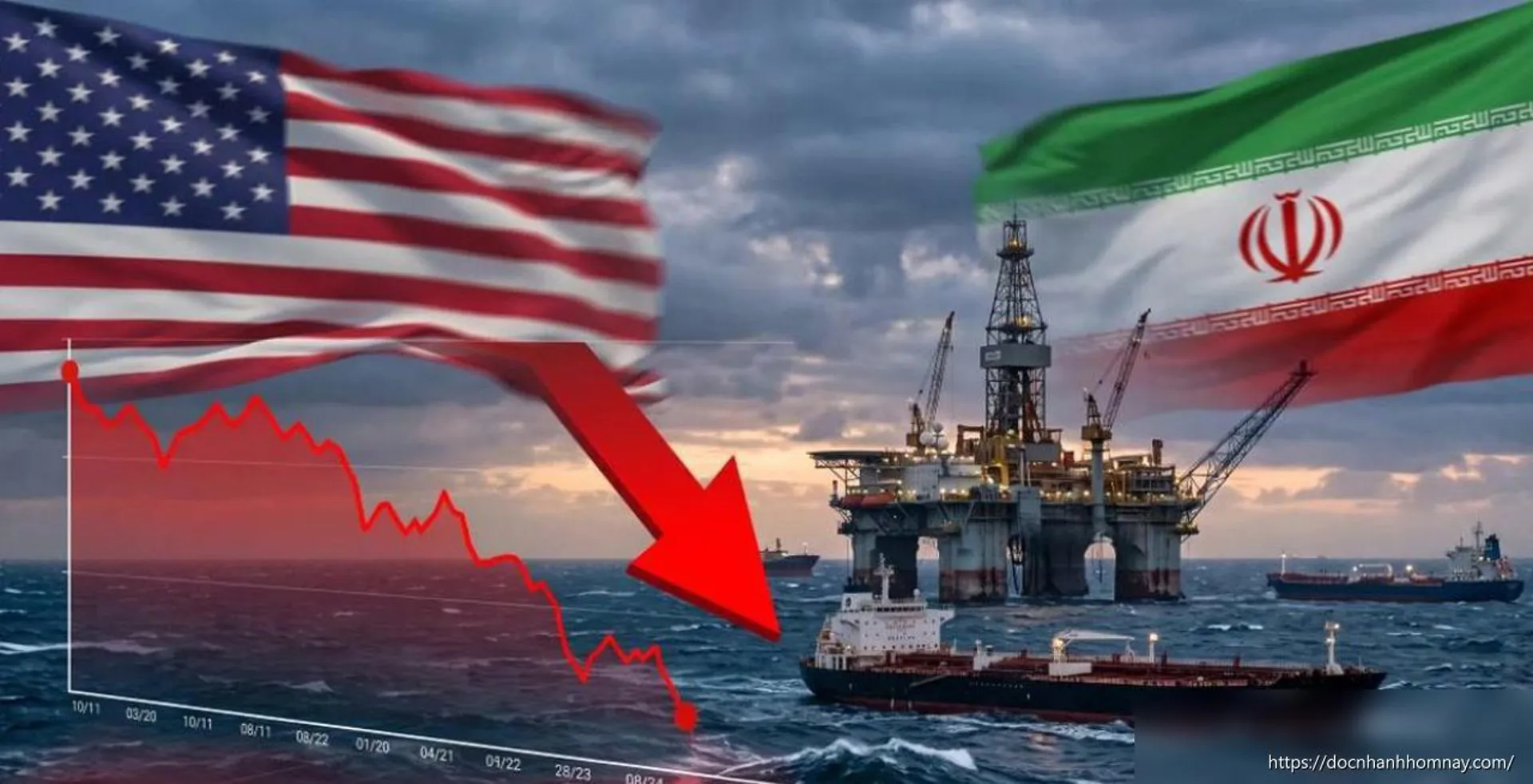Giá dầu thế giới giảm mạnh về mức thấp nhất kể từ khi xung đột Mỹ-Iran nổ ra