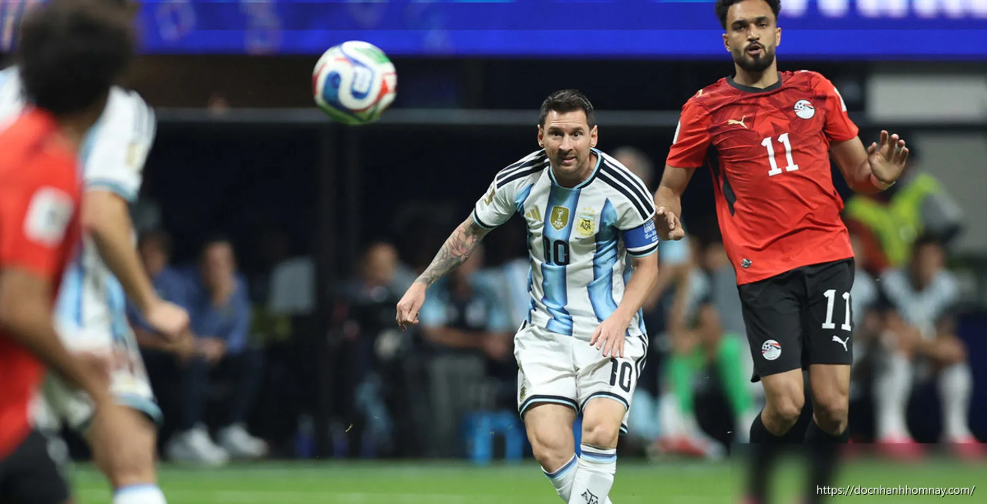 Argentina 0-1 Ai Cập (H1): Ibrahim mở tỷ số, Messi sút hỏng penalty
