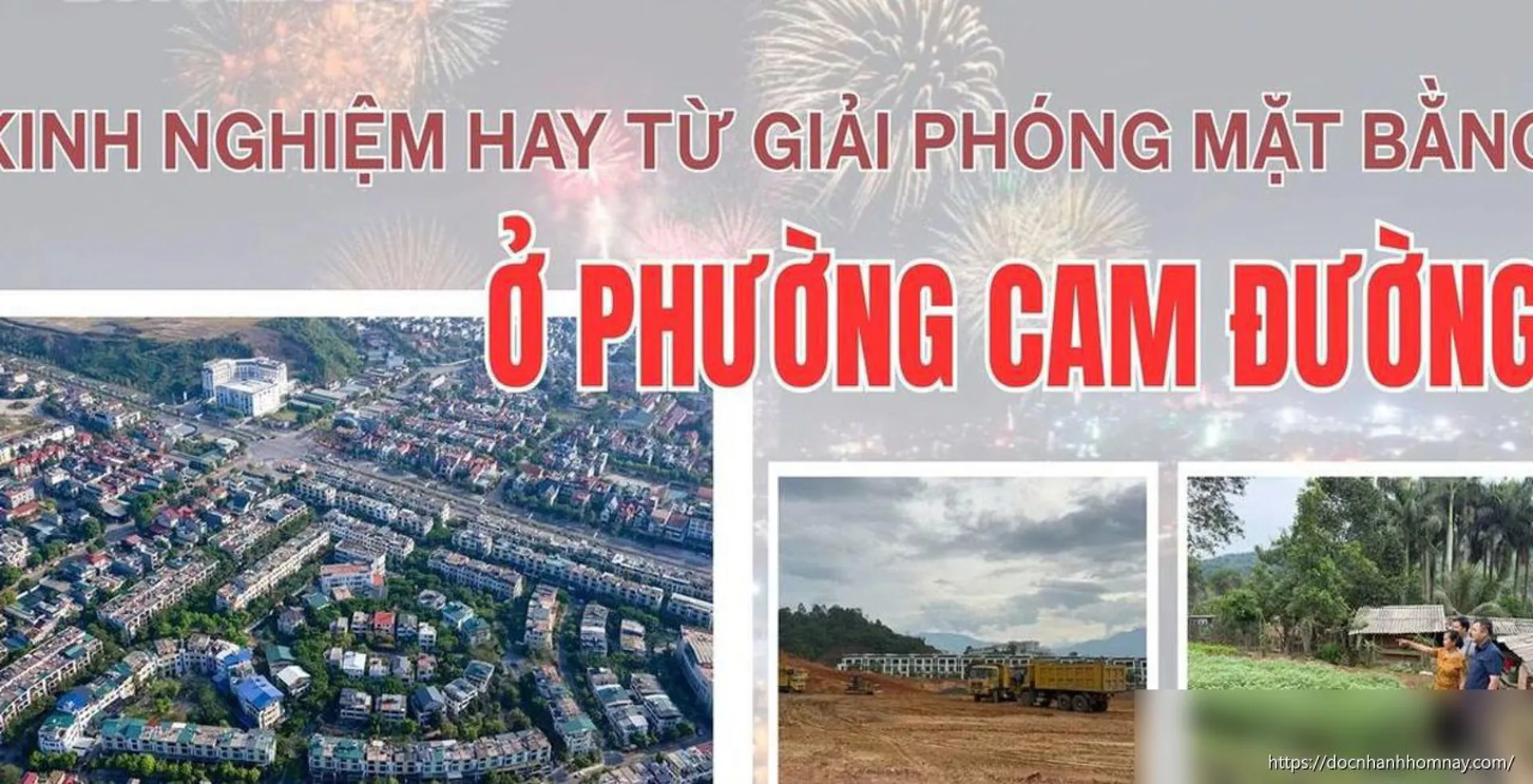 Kinh nghiệm hay từ giải phóng mặt bằng ở phường Cam Đường