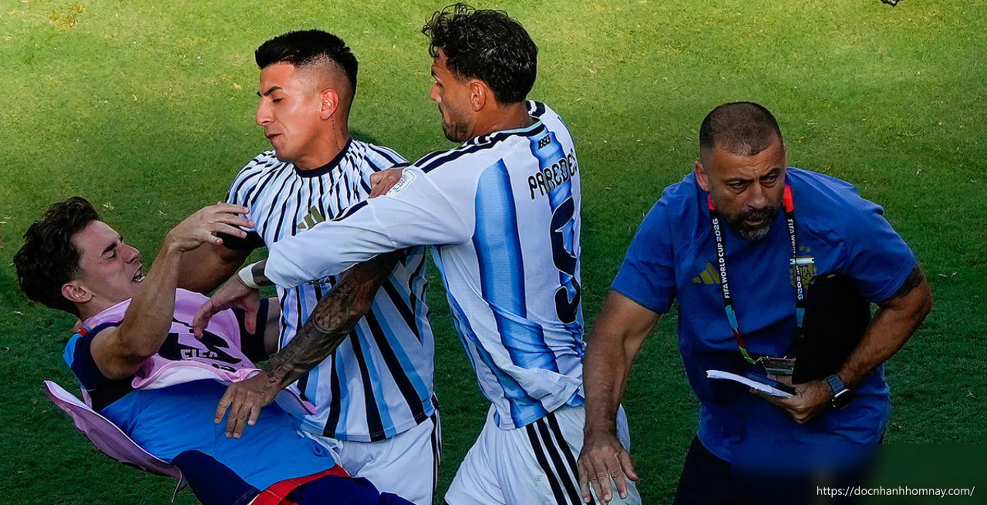 Vụ ẩu đả sau chung kết World Cup 2026: Paredes nhận thẻ đỏ vì hành vi bạo lực