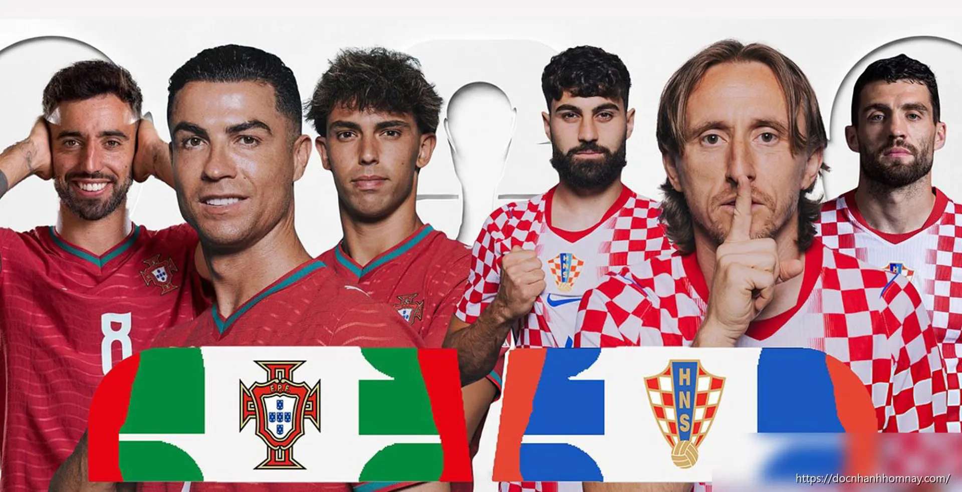 Tương quan trước trận Bồ Đào Nha - Croatia: Ronaldo đối đầu Modric ở tuổi 41
