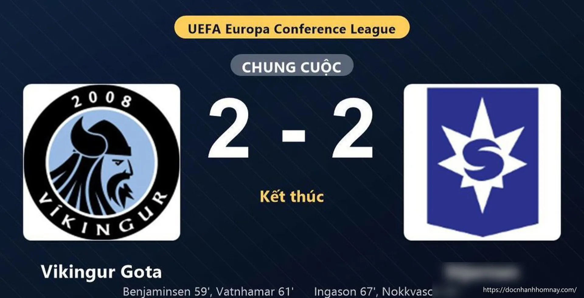 Vikingur Gota vs Stjarnan: Màn rượt đuổi tỷ số nghẹt thở với 4 bàn thắng