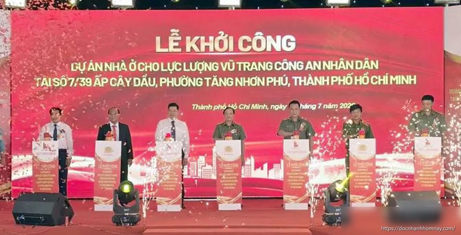 Khởi công dự án nhà ở cho lực lượng vũ trang công an nhân dân tại TP.HCM