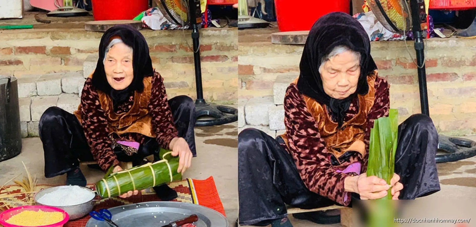 Cụ bà 95 tuổi ở Thái Nguyên vẫn trồng rau, nấu cơm bếp củi, dạy con sống thiện lương