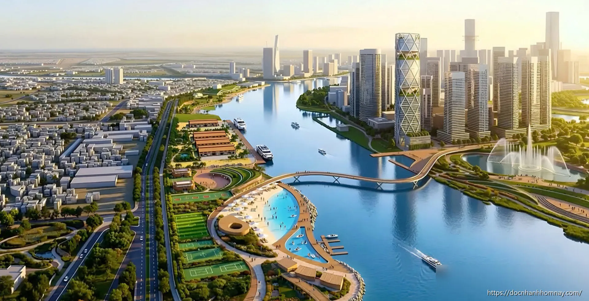 Diện mạo tương lai ven sông Sài Gòn: Công viên, quảng trường và không gian ngầm