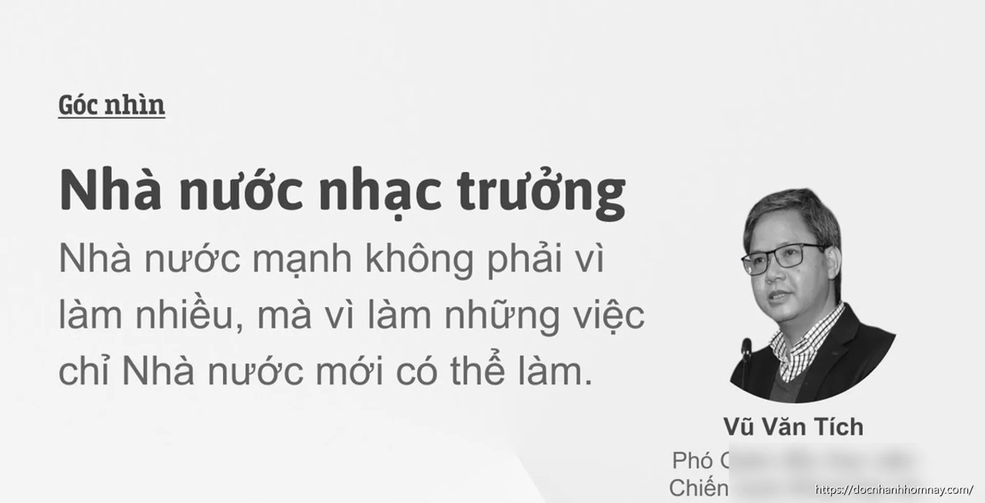 Nhà nước nhạc trưởng: Từ người làm thay đến người điều phối