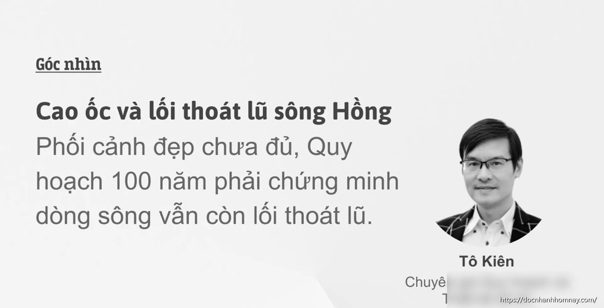 Cao ốc và lối thoát lũ sông Hồng