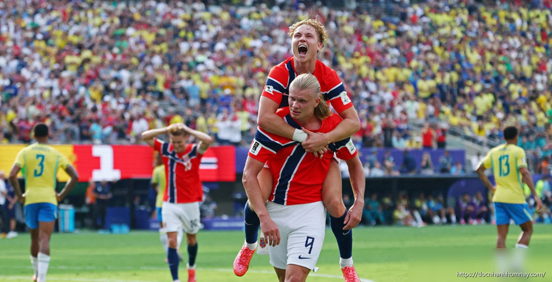 Haaland lập cú đúp, Na Uy loại Brazil ở World Cup 2026