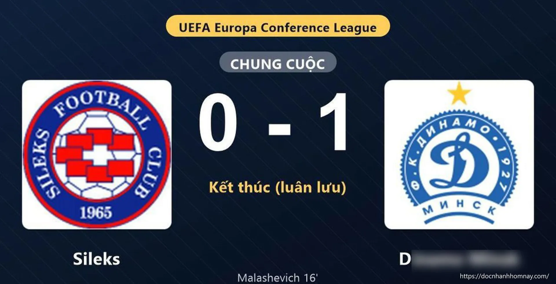 Dinamo Minsk vượt qua Sileks trên chấm luân lưu nghẹt thở