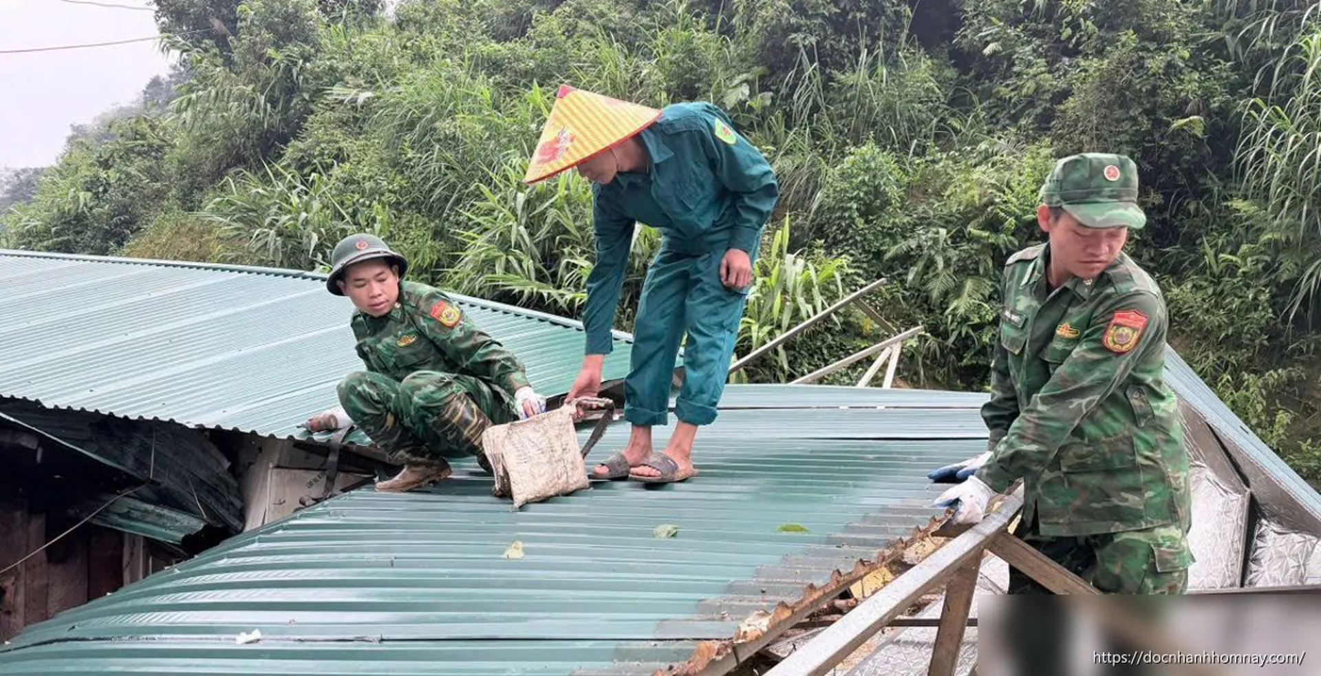 Quân đội chủ động ứng phó với mưa lớn khu vực miền núi Bắc Bộ